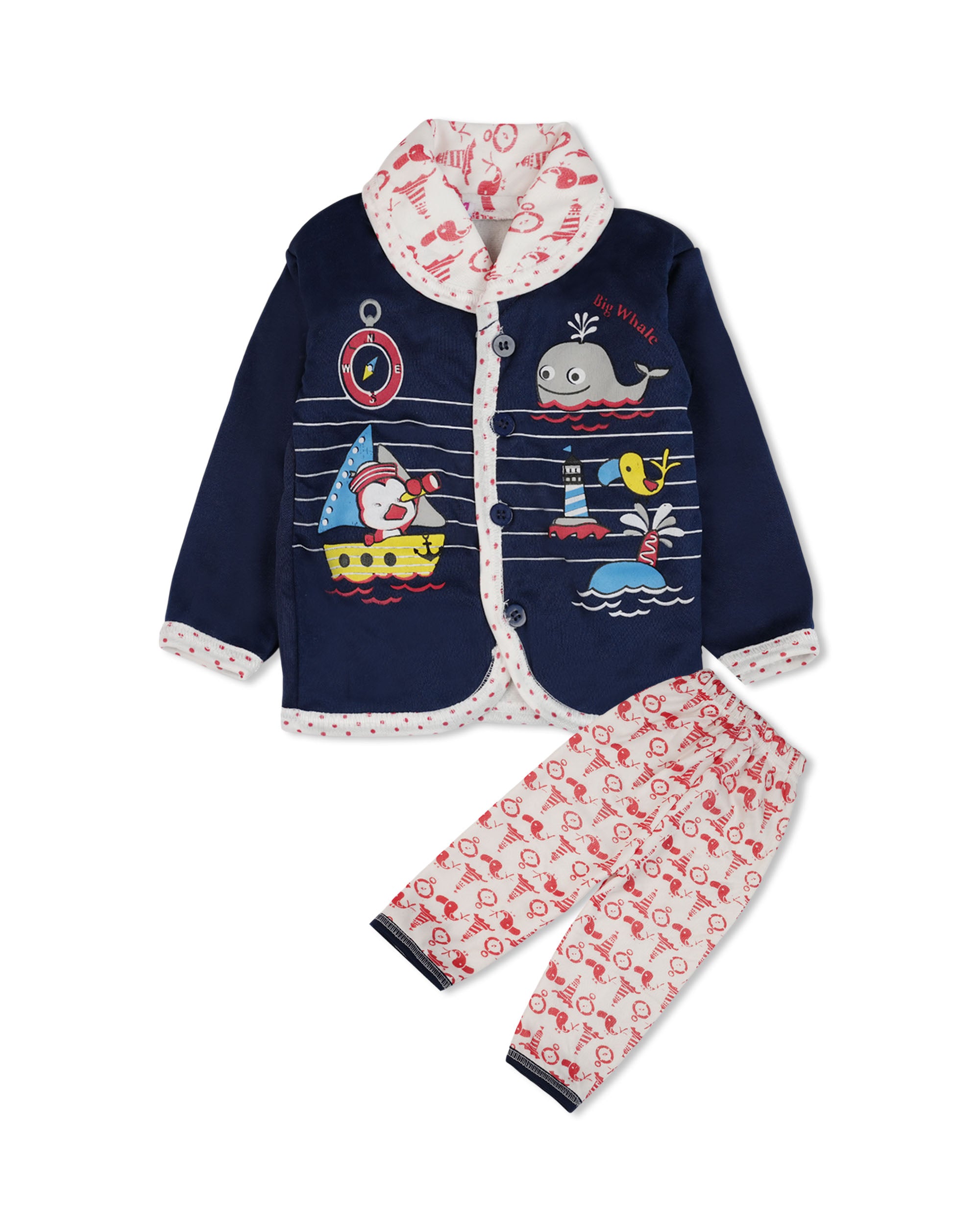 Newborn Boys Full Sleeves Suit