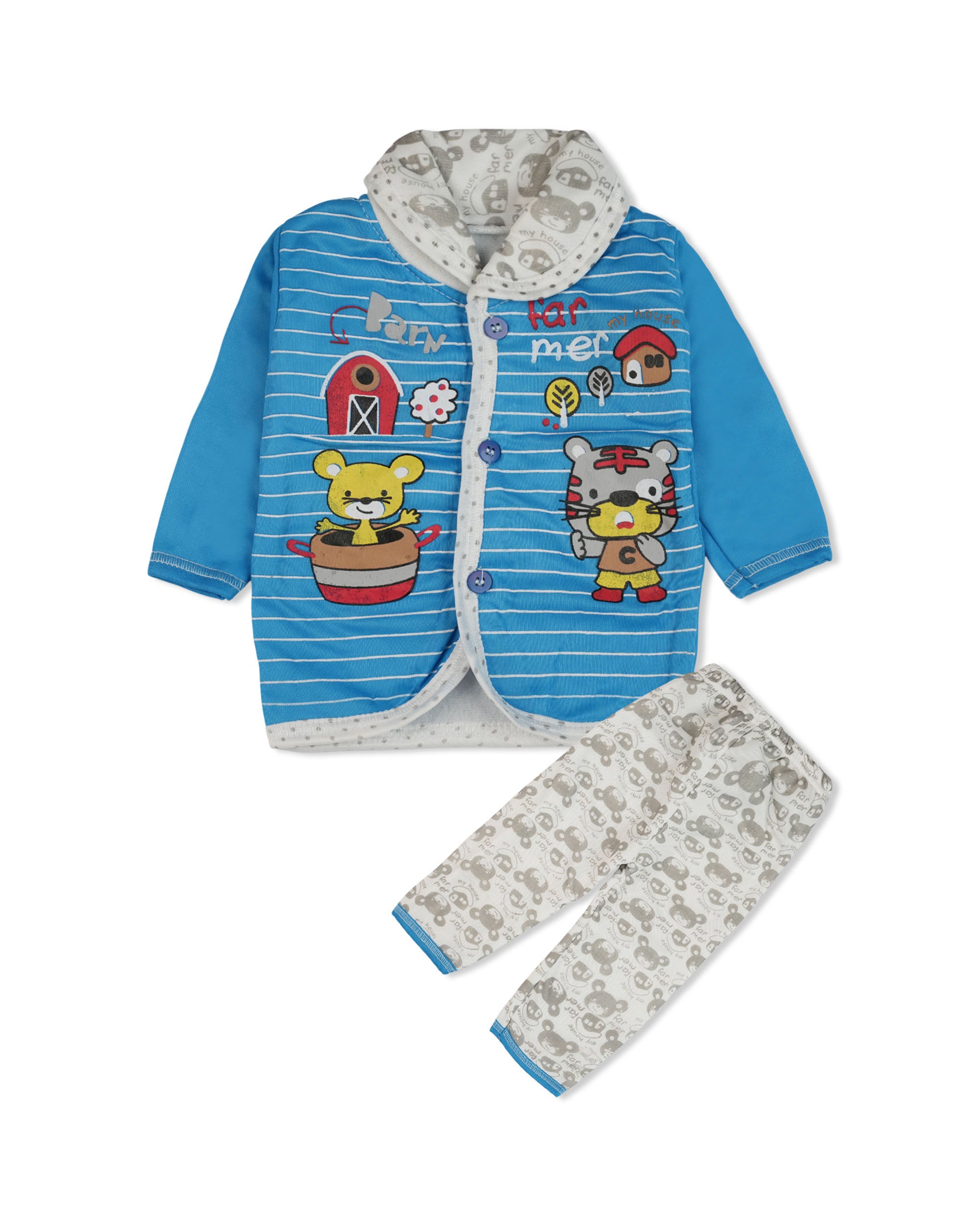 Newborn Boys Full Sleeves Suit