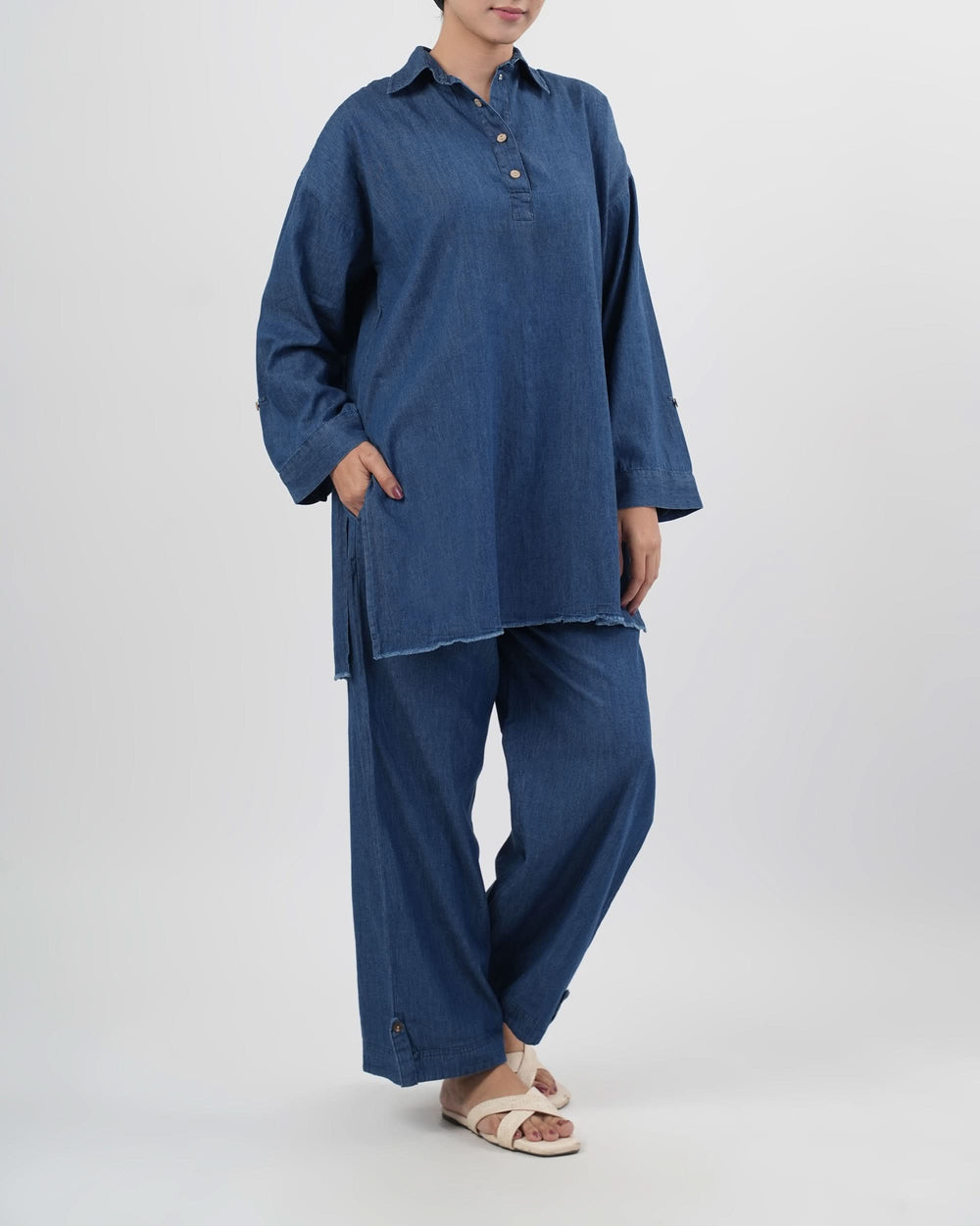 Eminent Women’s Plain Fusion 2 Pcs Suit, Women Shalwar Suits, Eminent, Chase Value