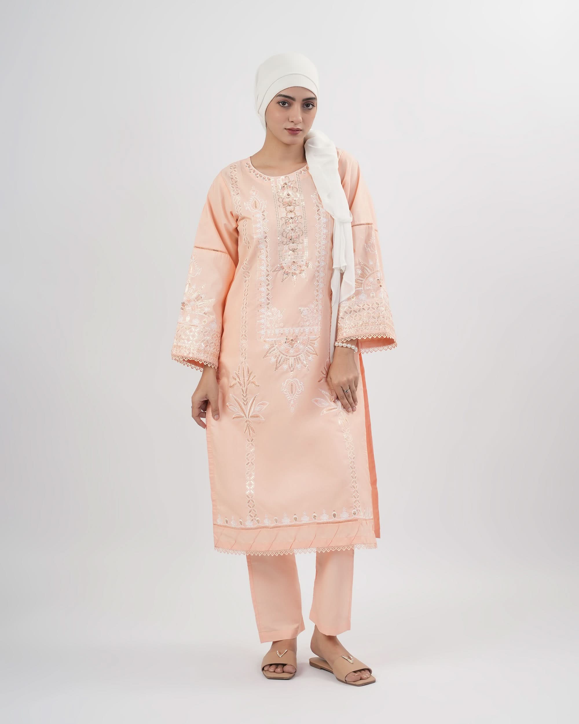 Valuables Women Embroidered 2PCS Suit, Women Shalwar Suits, Chase Value, Chase Value