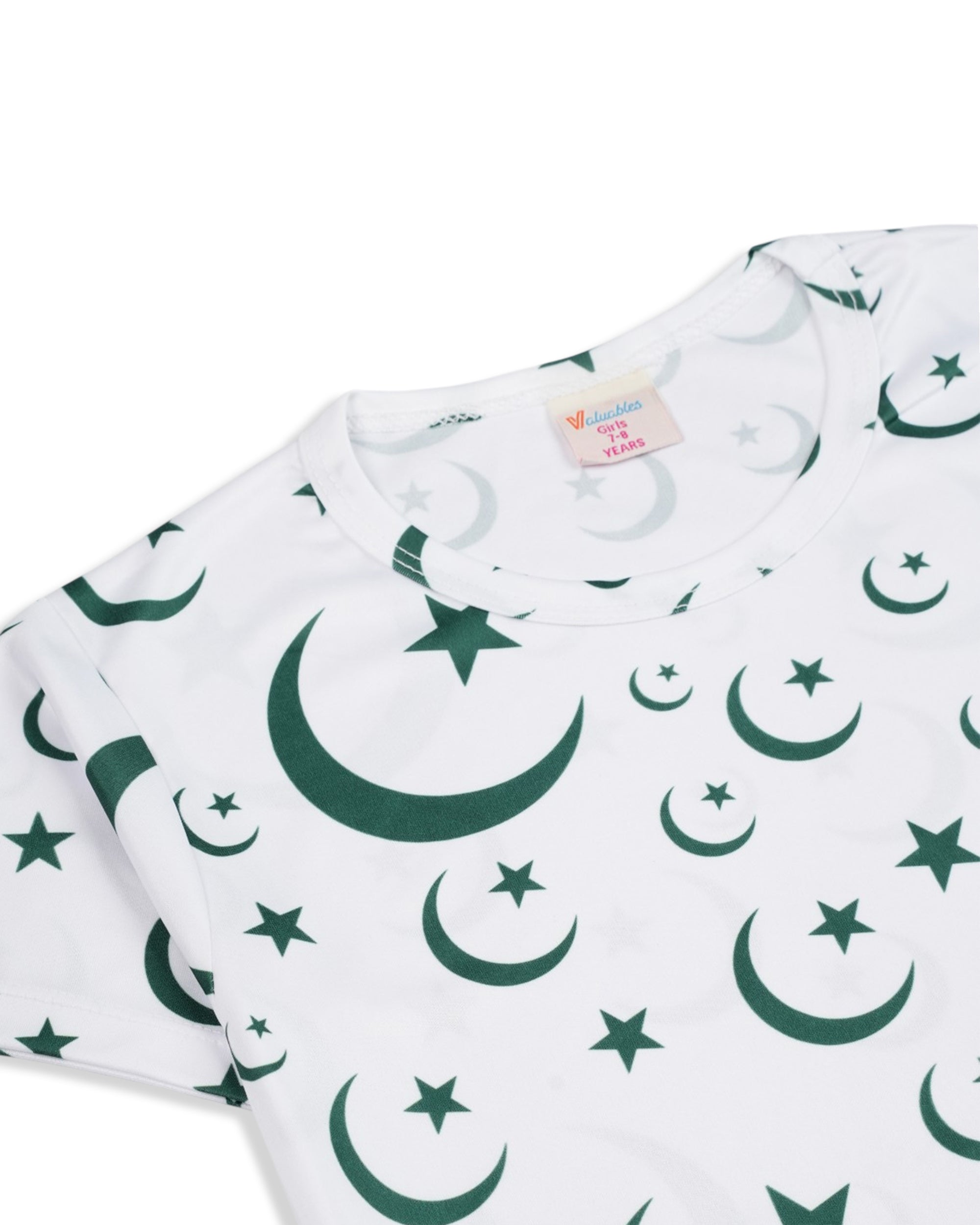 Valuables Girls' Half Sleeves Sublimation T-Shirt