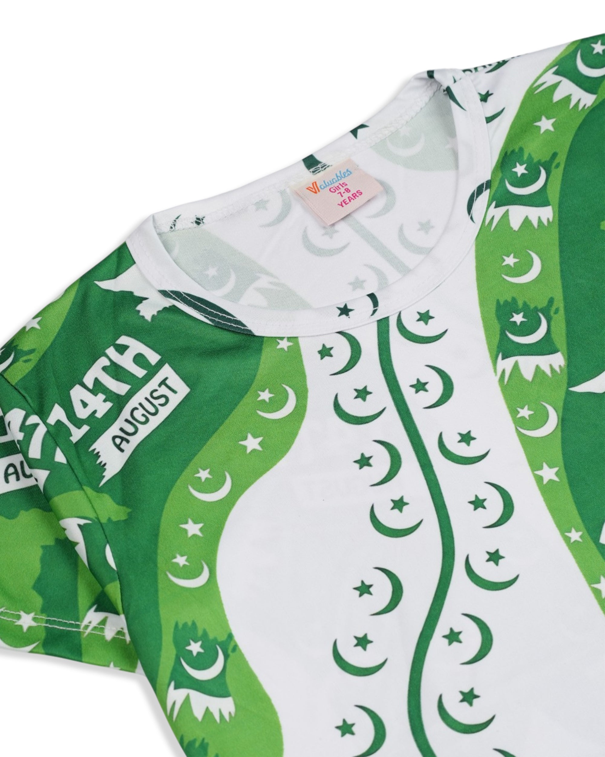 Valuables Girls' Half Sleeves Sublimation T-Shirt