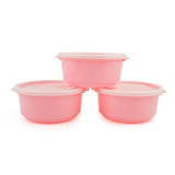 Belli Plastic Ultra Crisper Box Small 3 Pcs - Pink, Storage Boxes, Chase Value, Chase Value