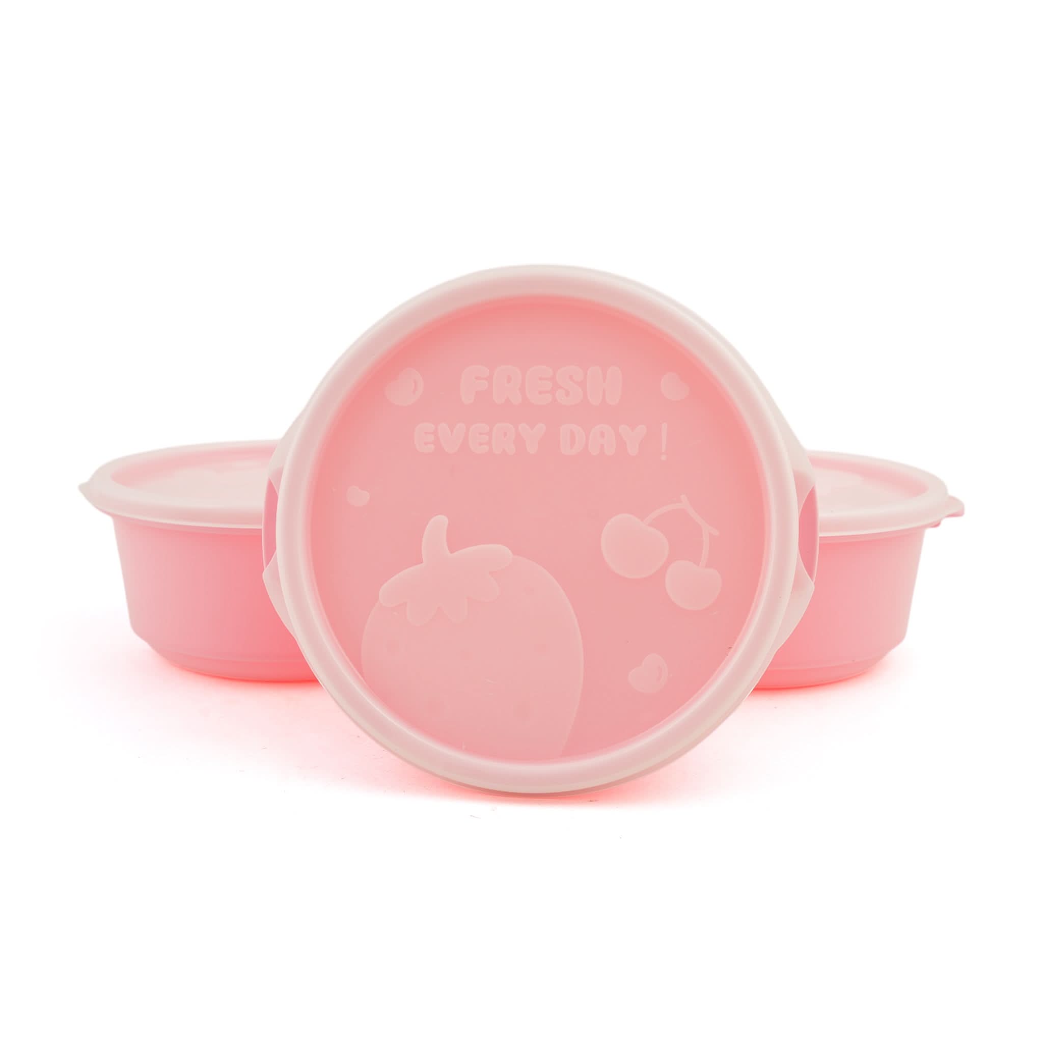 Belli Plastic Ultra Crisper Box Small 3 Pcs - Pink, Storage Boxes, Chase Value, Chase Value