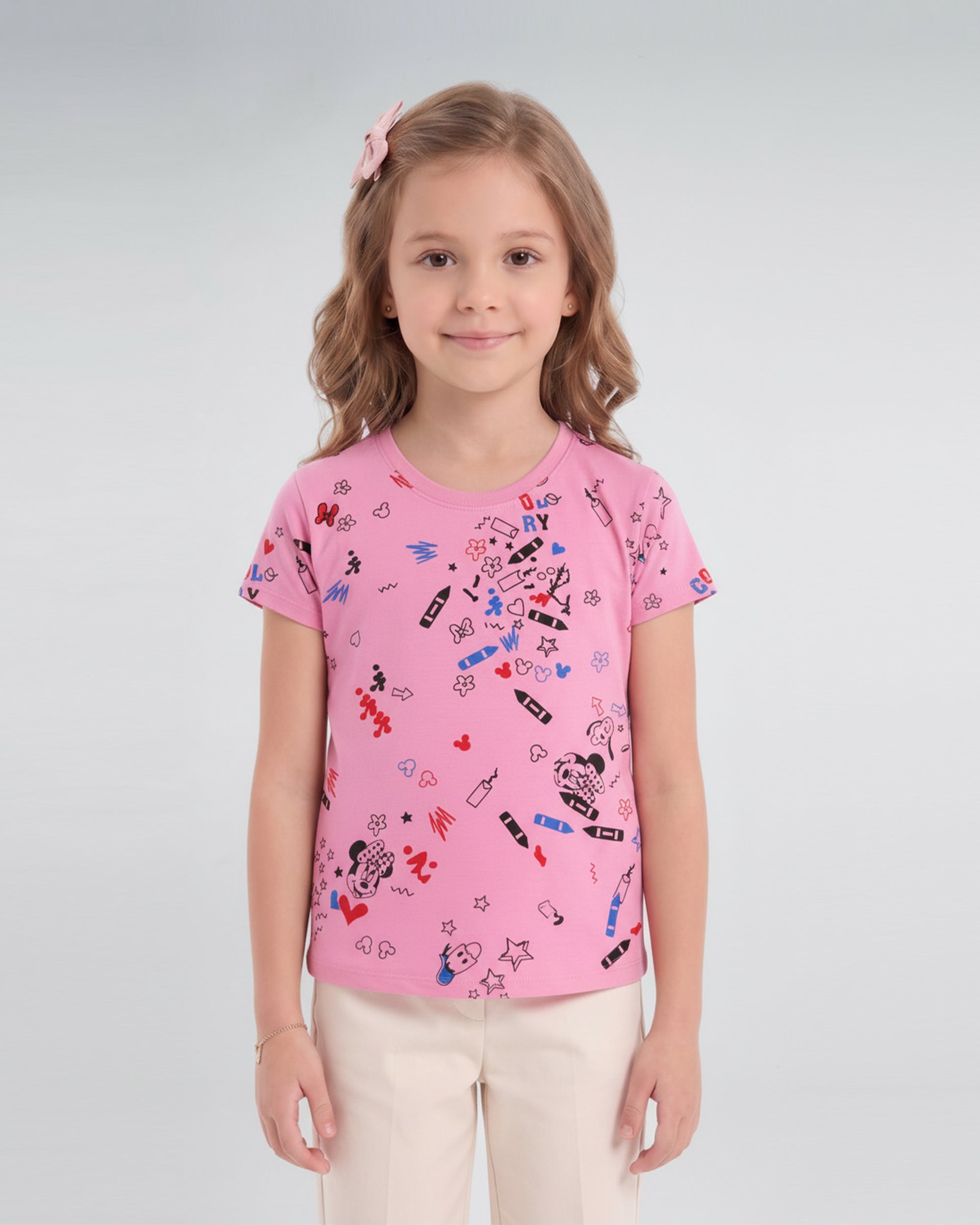 Valuables Girls' Half Sleeve T-Shirt