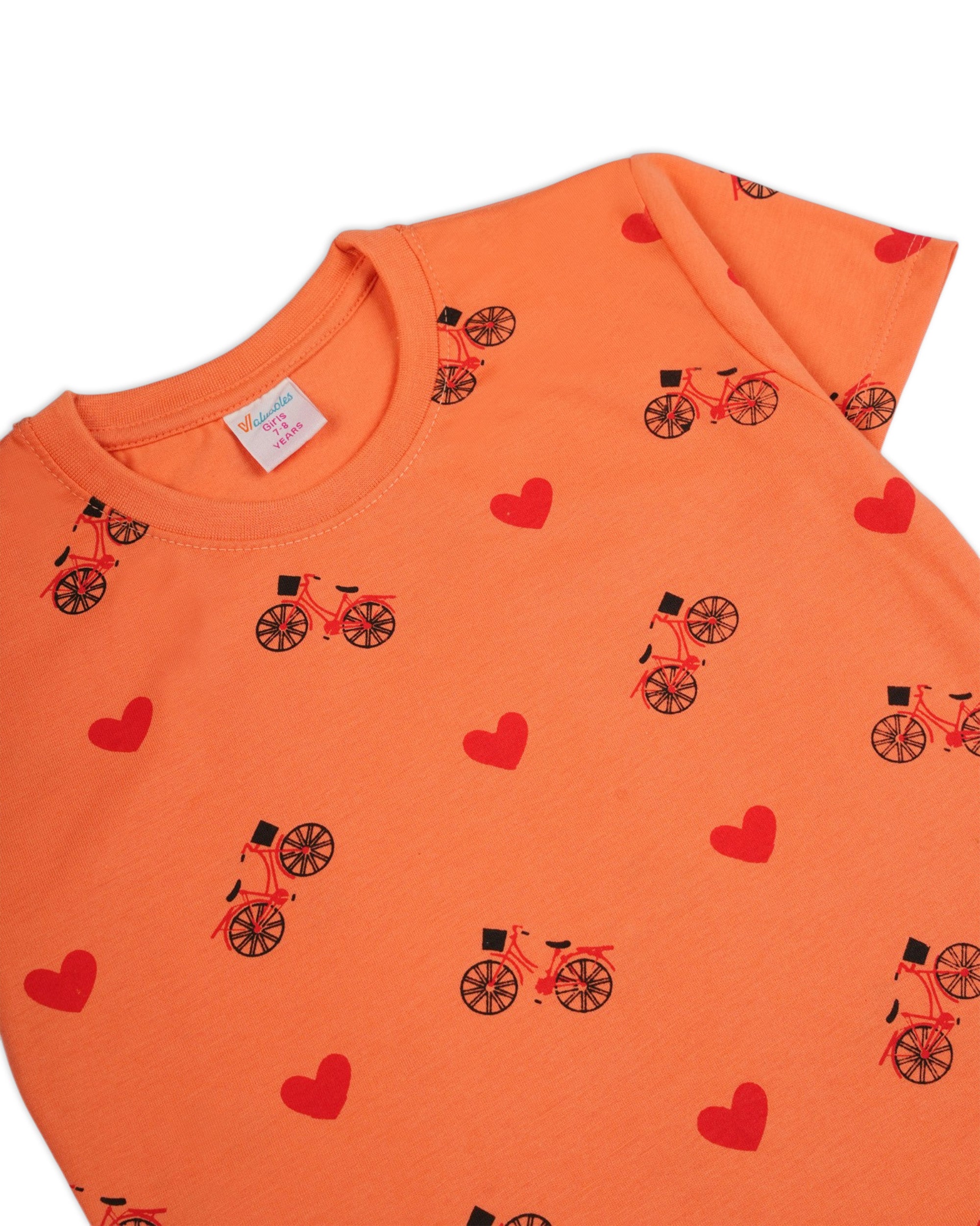 Valuables Girls' Half Sleeve T-Shirt