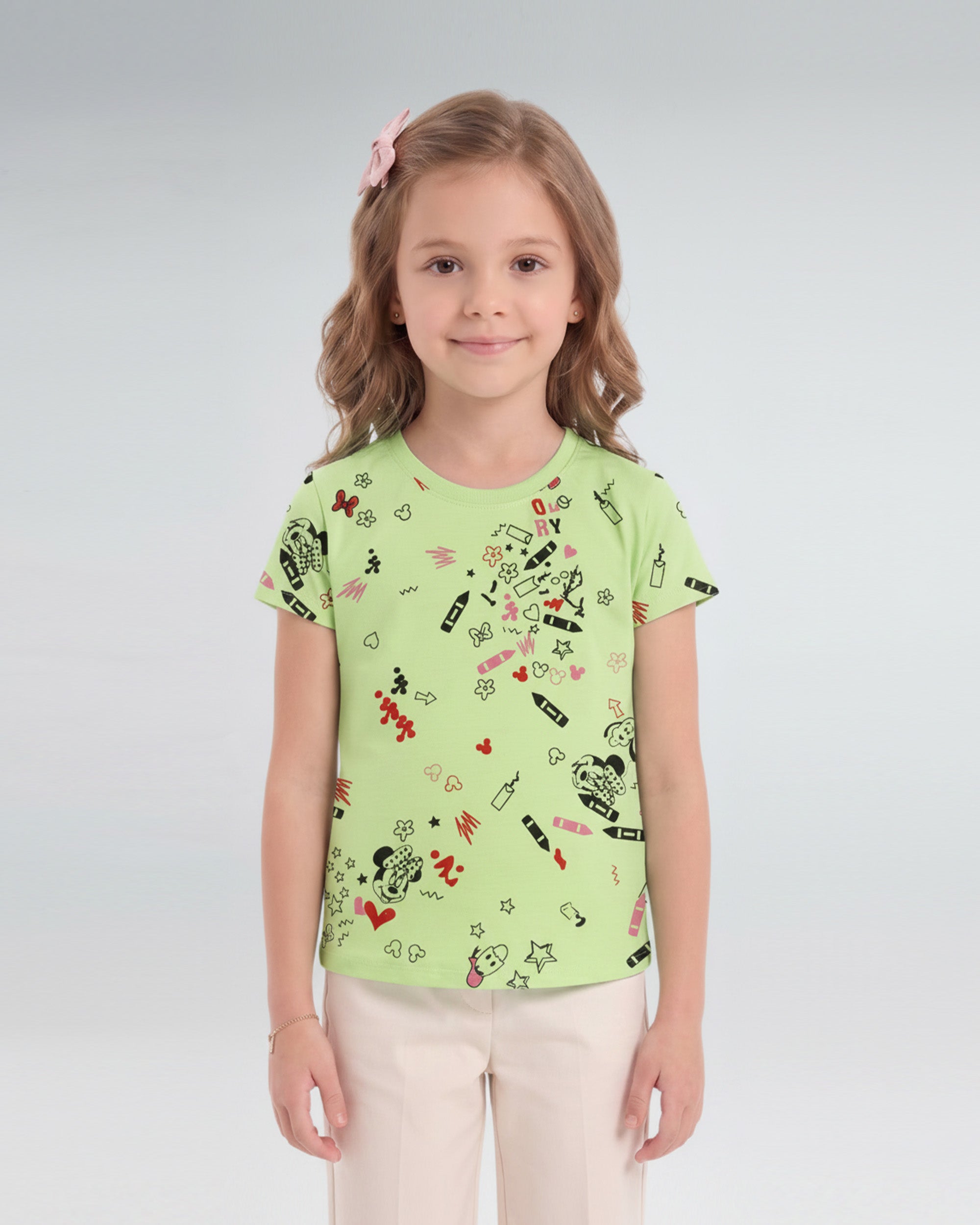 Valuables Girls' Half Sleeve T-Shirt