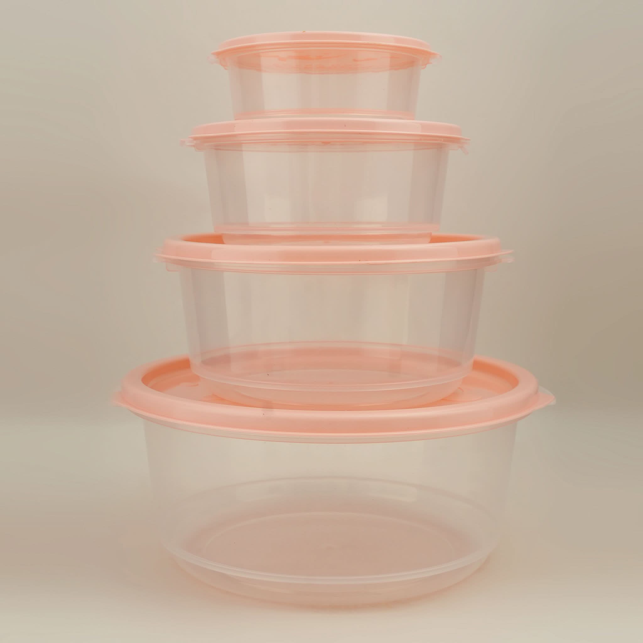 Belli Plastic Ultra Crisper Box 4 in 1 Set - Light Pink, Storage Boxes, Chase Value, Chase Value