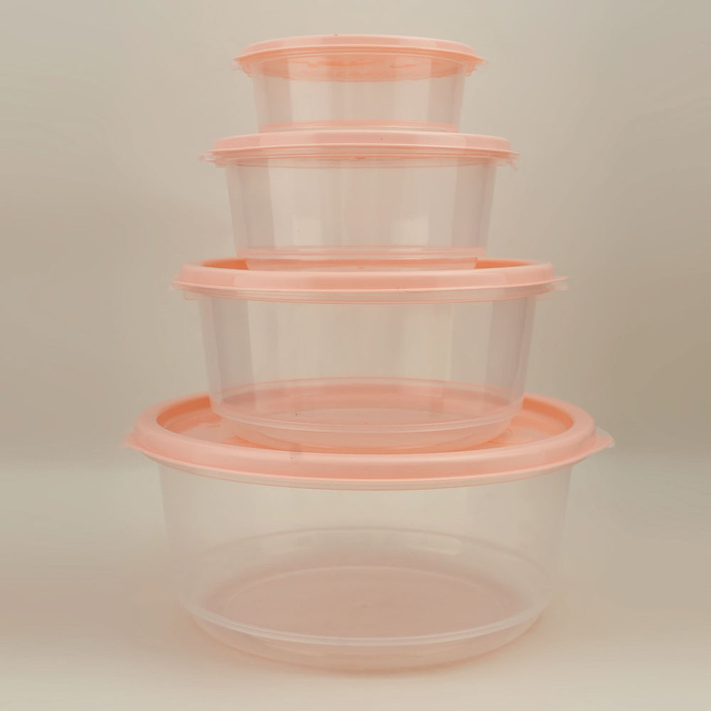 Belli Plastic Ultra Crisper Box 4 in 1 Set - Light Pink, Storage Boxes, Chase Value, Chase Value
