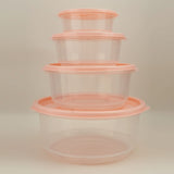 Belli Plastic Ultra Crisper Box 4 in 1 Set - Light Pink, Storage Boxes, Chase Value, Chase Value