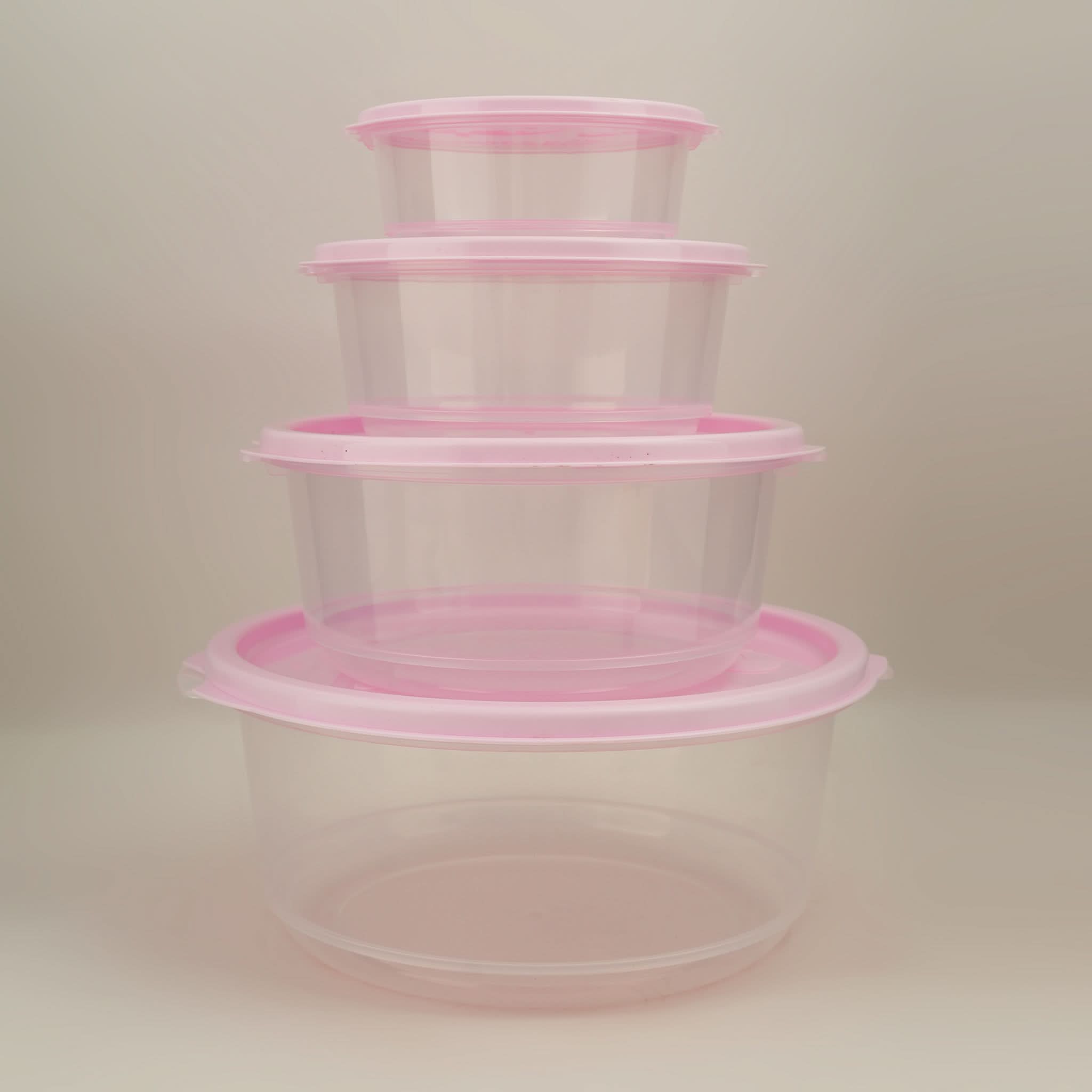 Belli Plastic Ultra Crisper Box 4 in 1 Set - Pink, Storage Boxes, Chase Value, Chase Value