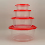 Belli Plastic Ultra Crisper Box 4 in 1 Set - Red, Storage Boxes, Chase Value, Chase Value