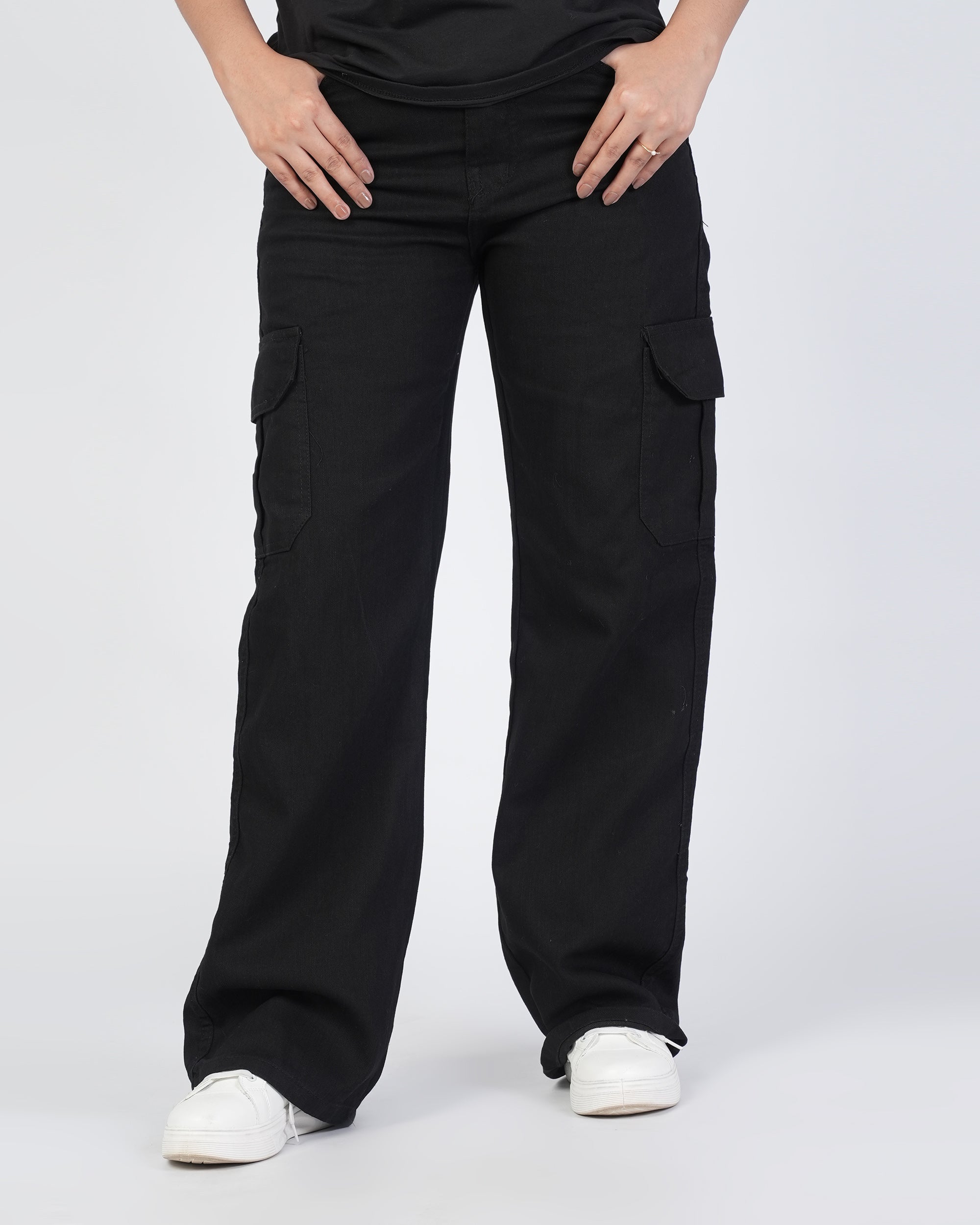 Women Cargo Denim Pants, Women Pants & Tights, Chase Value, Chase Value