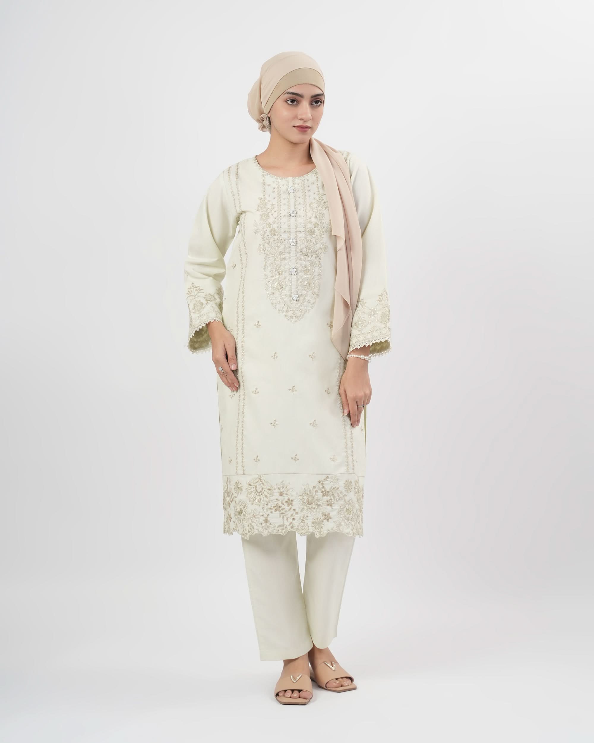 Valuables Women Embroidered 2PCS Suit, Women Shalwar Suits, Chase Value, Chase Value