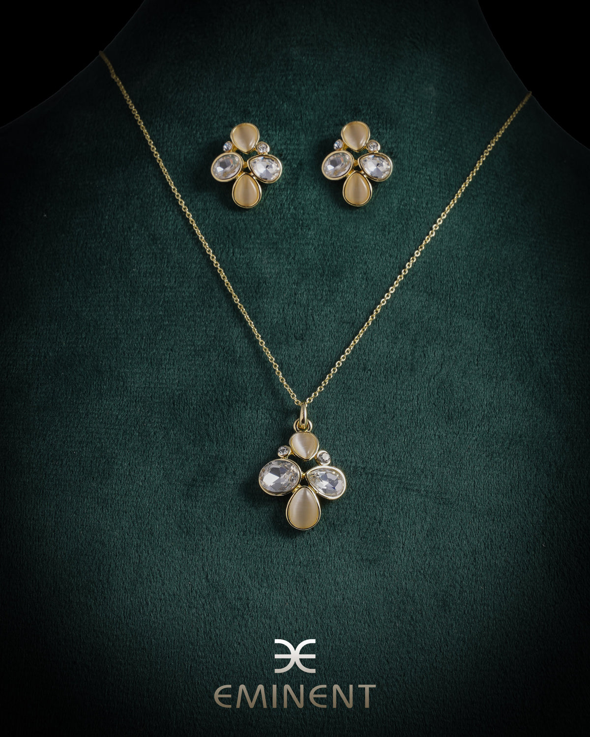 Eminent Women's Chain Locket Earing Set, Girls Jewellery Sets, Eminent, Chase Value