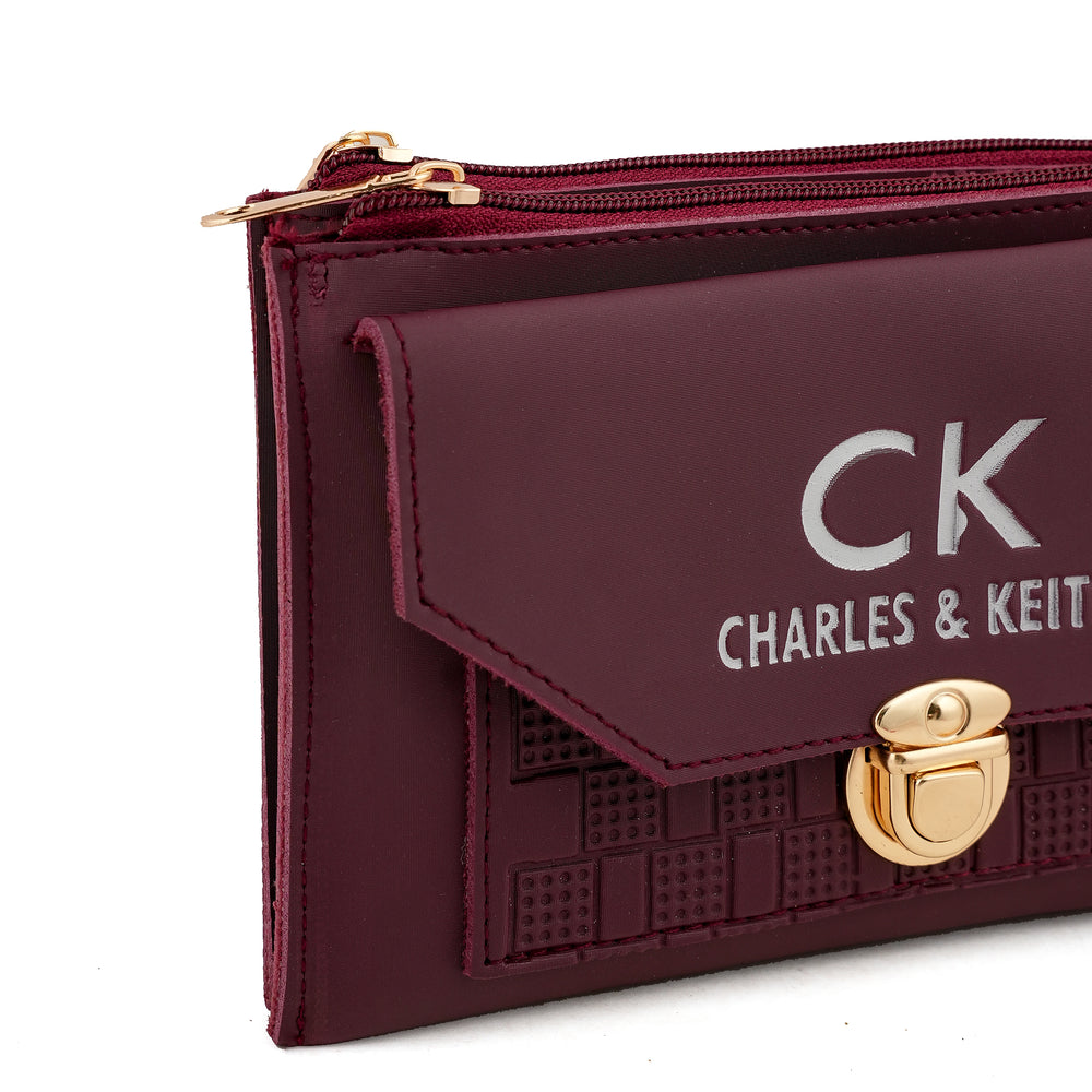 Women's Clutch - Maroon, Women Clutches, Chase Value, Chase Value