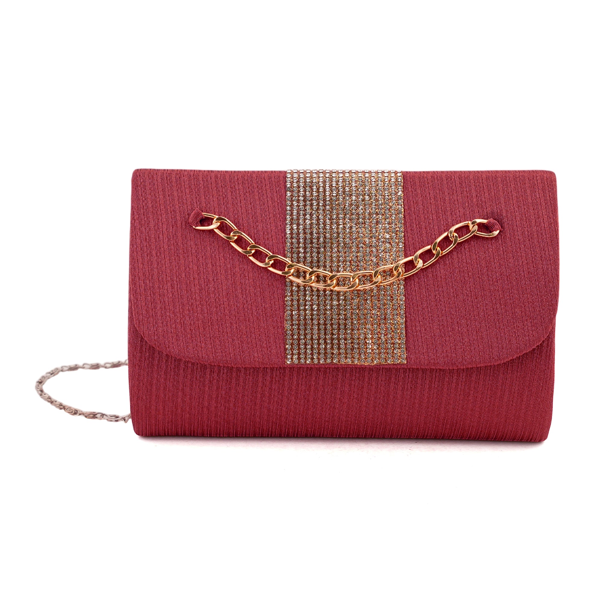 Women's Clutch - Maroon, Women Clutches, Chase Value, Chase Value
