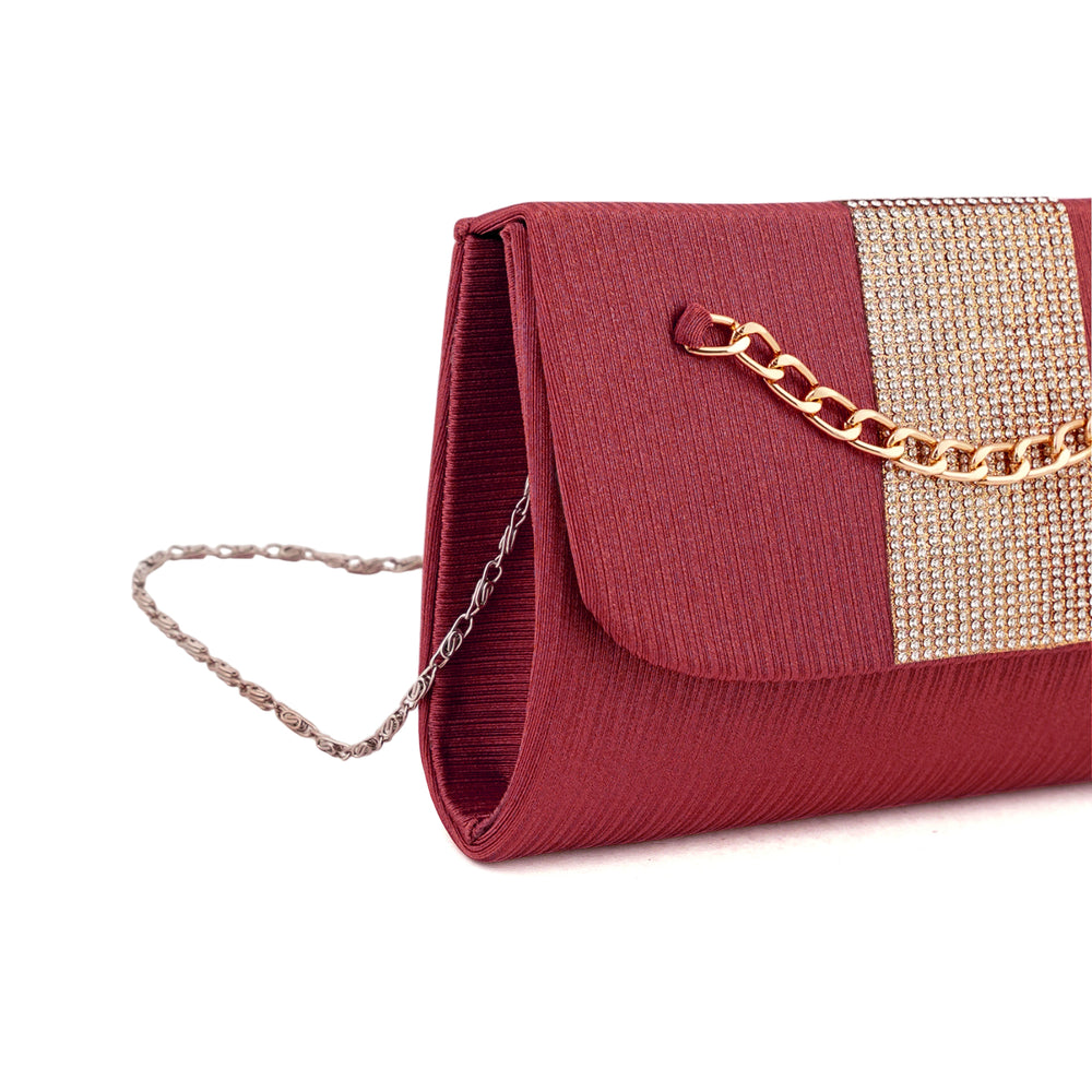 Women's Clutch - Maroon, Women Clutches, Chase Value, Chase Value