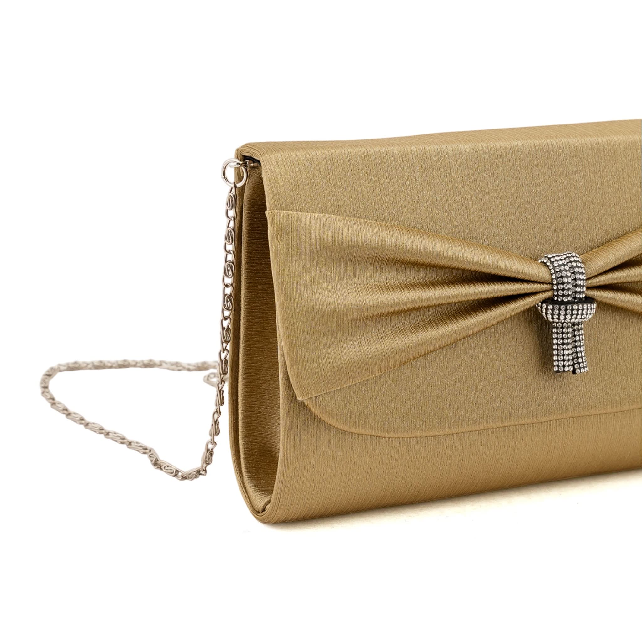 Women's Clutch - Golden, Women Clutches, Chase Value, Chase Value