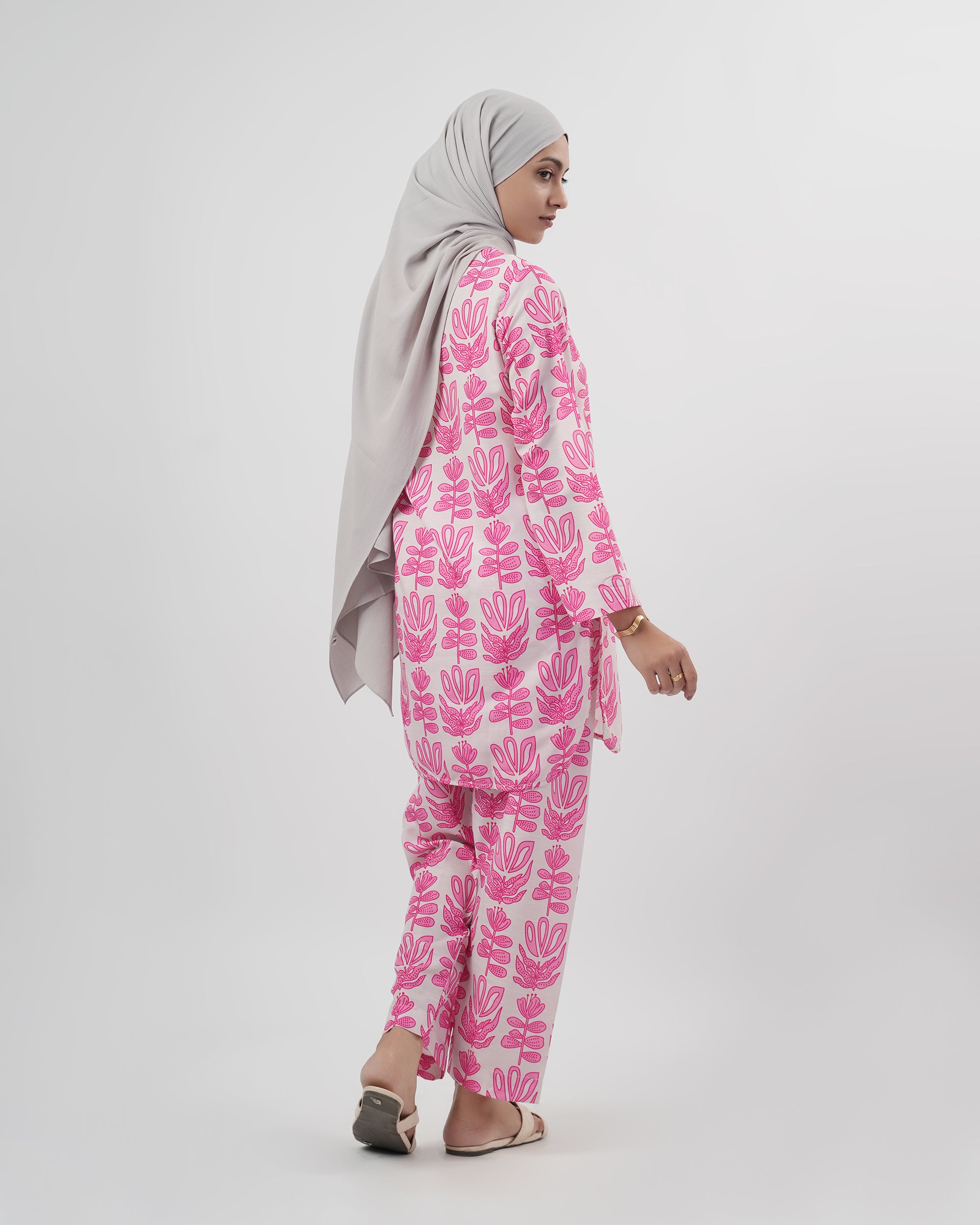 Valuables Women’s Printed Slub 2Pcs Suit