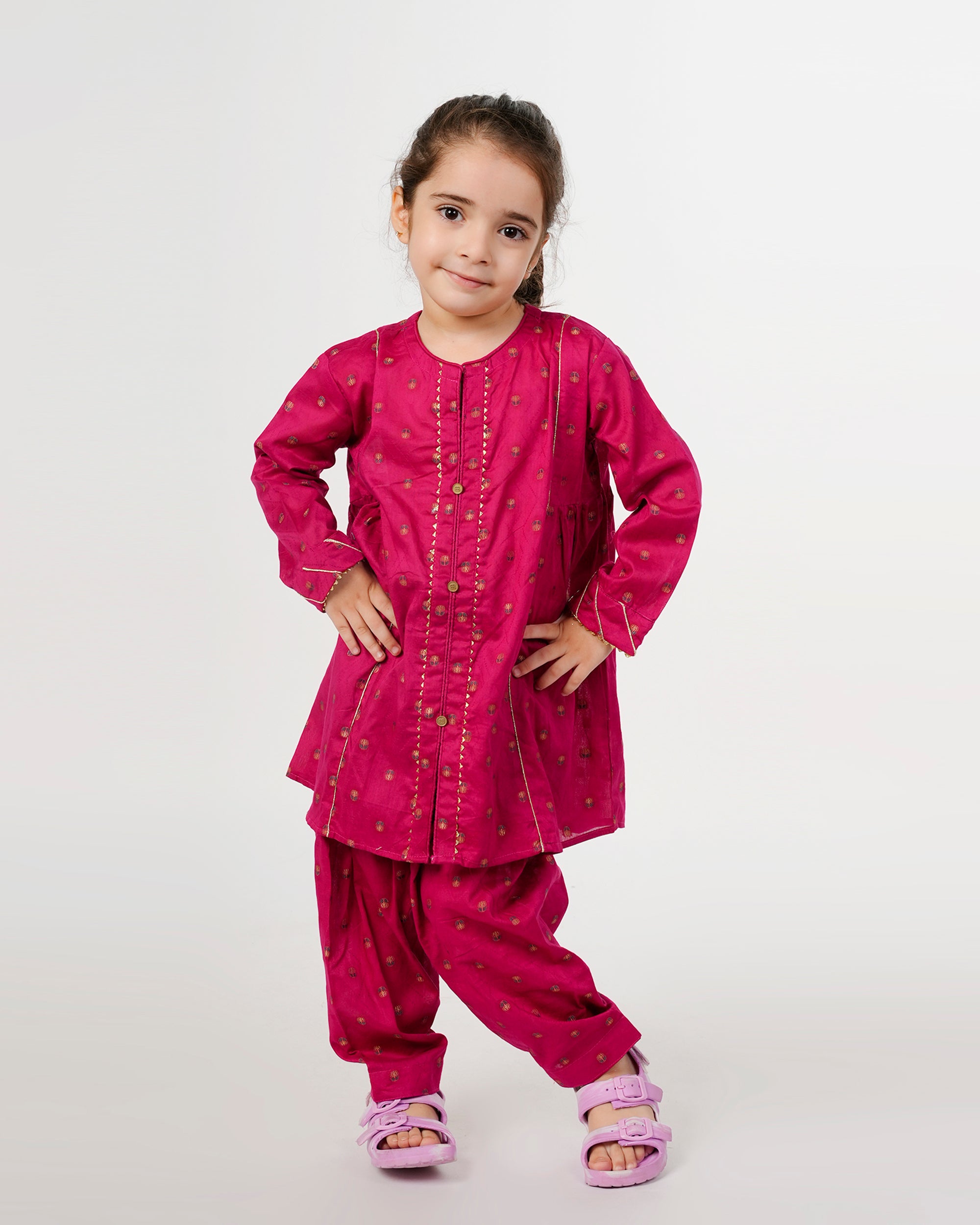 Eminent Girls Printed Shalwar Suit - Pink, Girls Shalwar Kameez, Eminent, Chase Value
