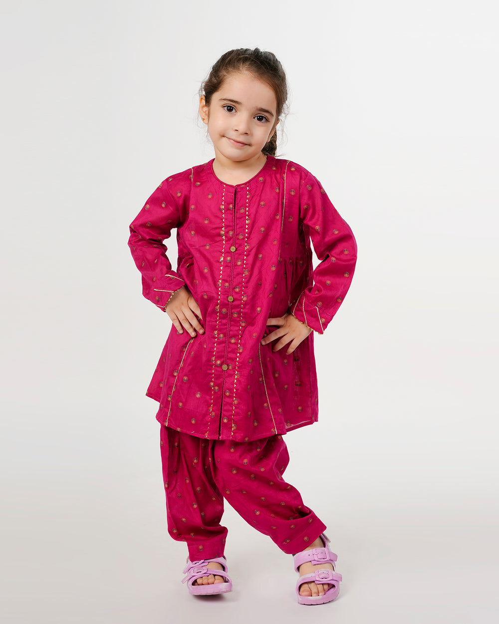 Eminent Girls Printed Shalwar Suit - Pink, Girls Shalwar Kameez, Eminent, Chase Value
