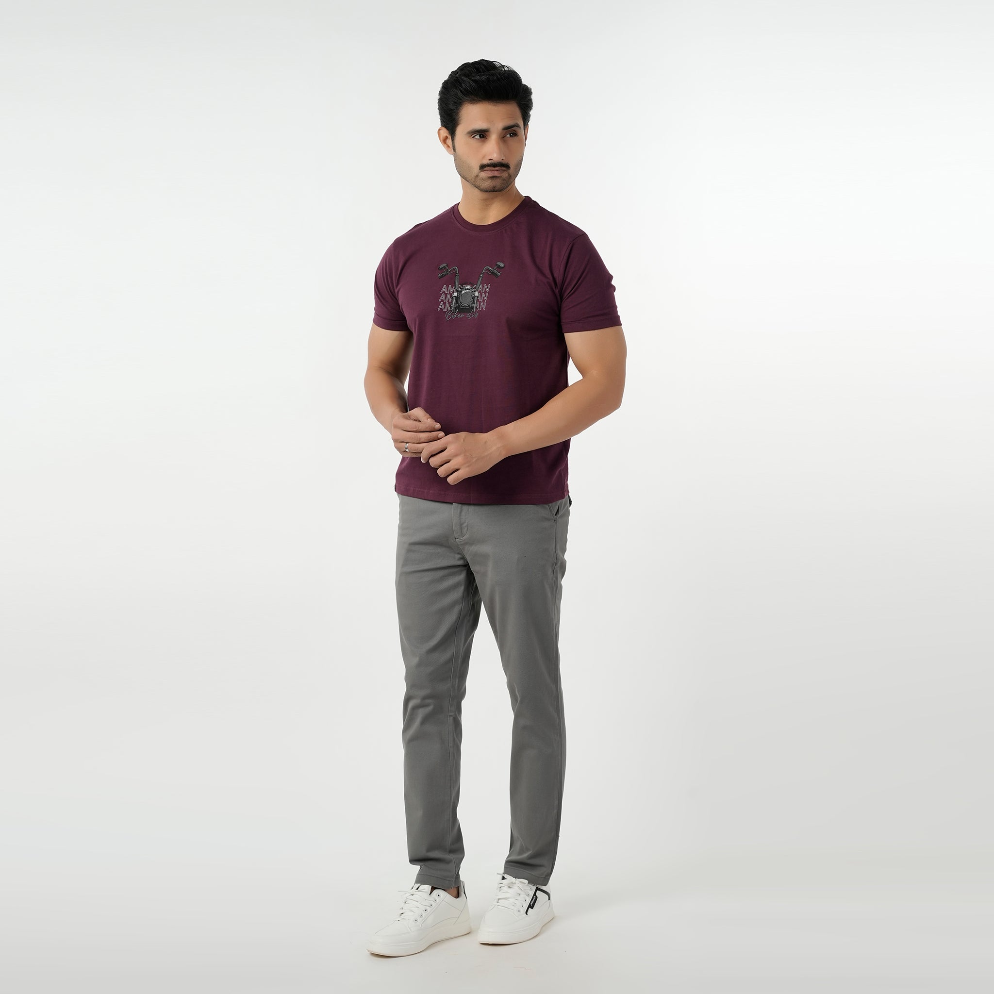 Eminent Men's Half Sleeves T-Shirt - Maroon, Men's T-Shirts & Polos, Eminent, Chase Value