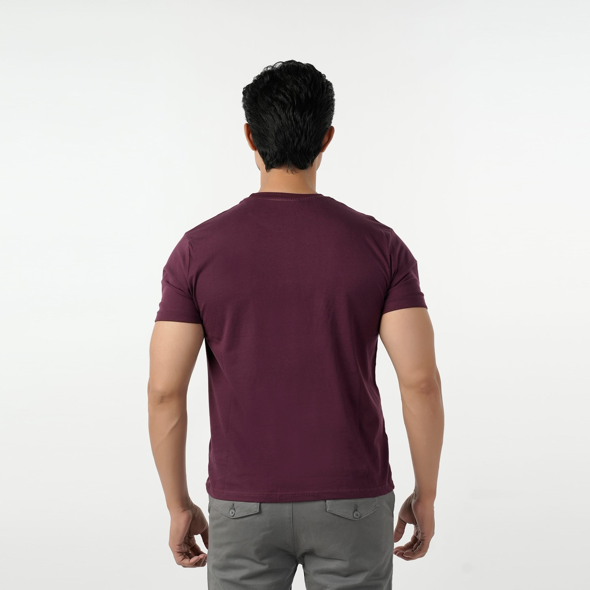 Eminent Men's Half Sleeves T-Shirt - Maroon, Men's T-Shirts & Polos, Eminent, Chase Value