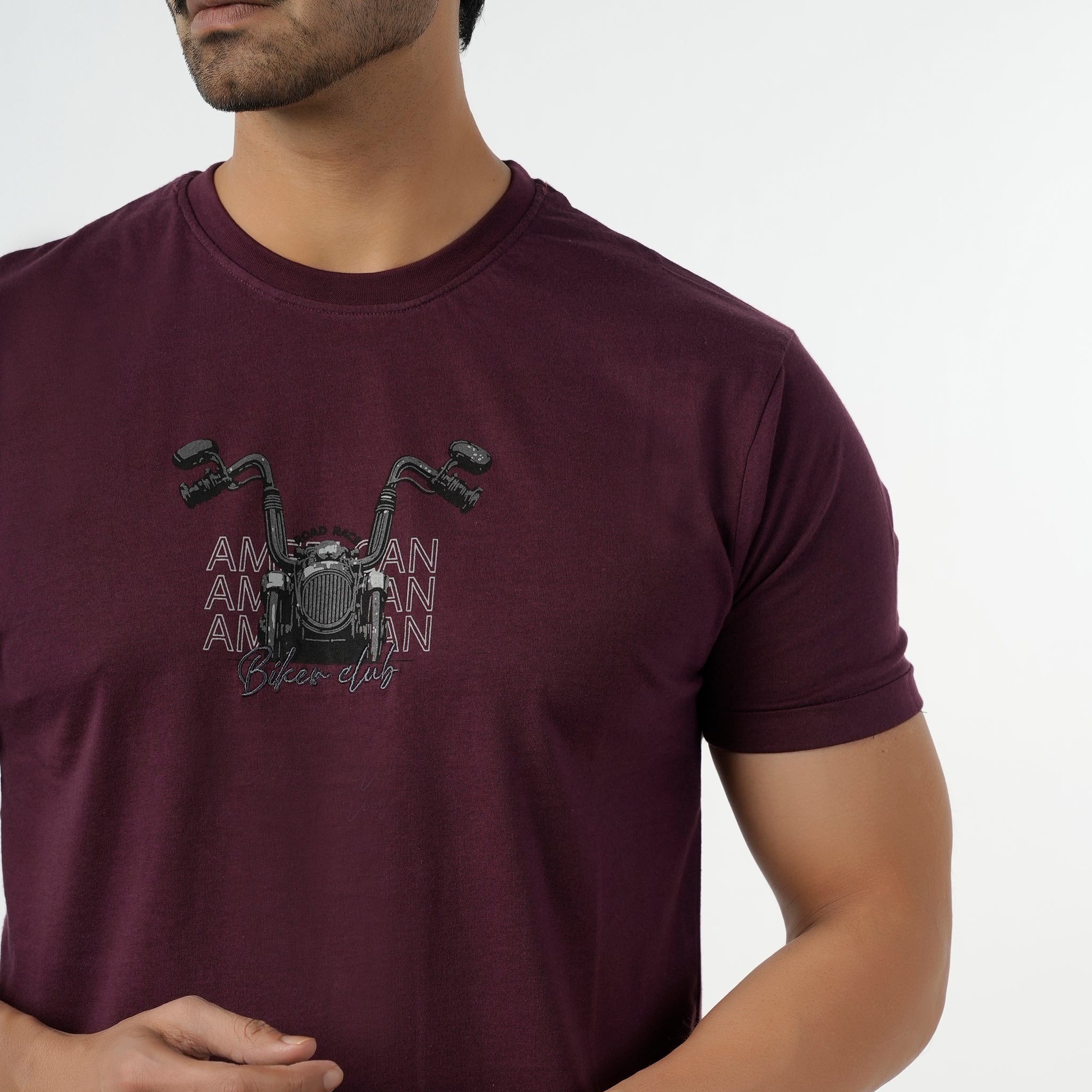 Eminent Men's Half Sleeves T-Shirt - Maroon, Men's T-Shirts & Polos, Eminent, Chase Value