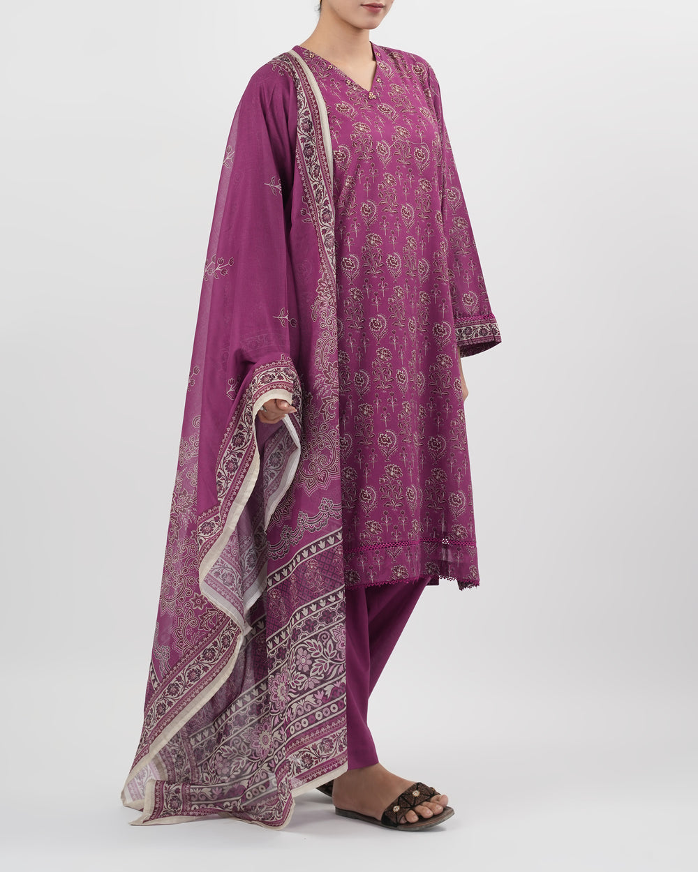 Eminent Women Printed 3PCS Suit, Women Shalwar Suits, Eminent, Chase Value