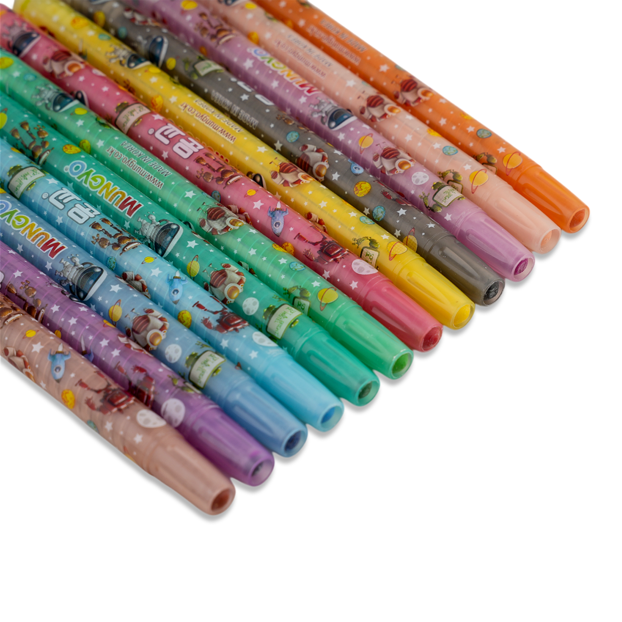 Mungyo Twist-Up Crayons – Smooth & Mess-Free Coloring for Kids, Coloring Tools, Chase Value, Chase Value
