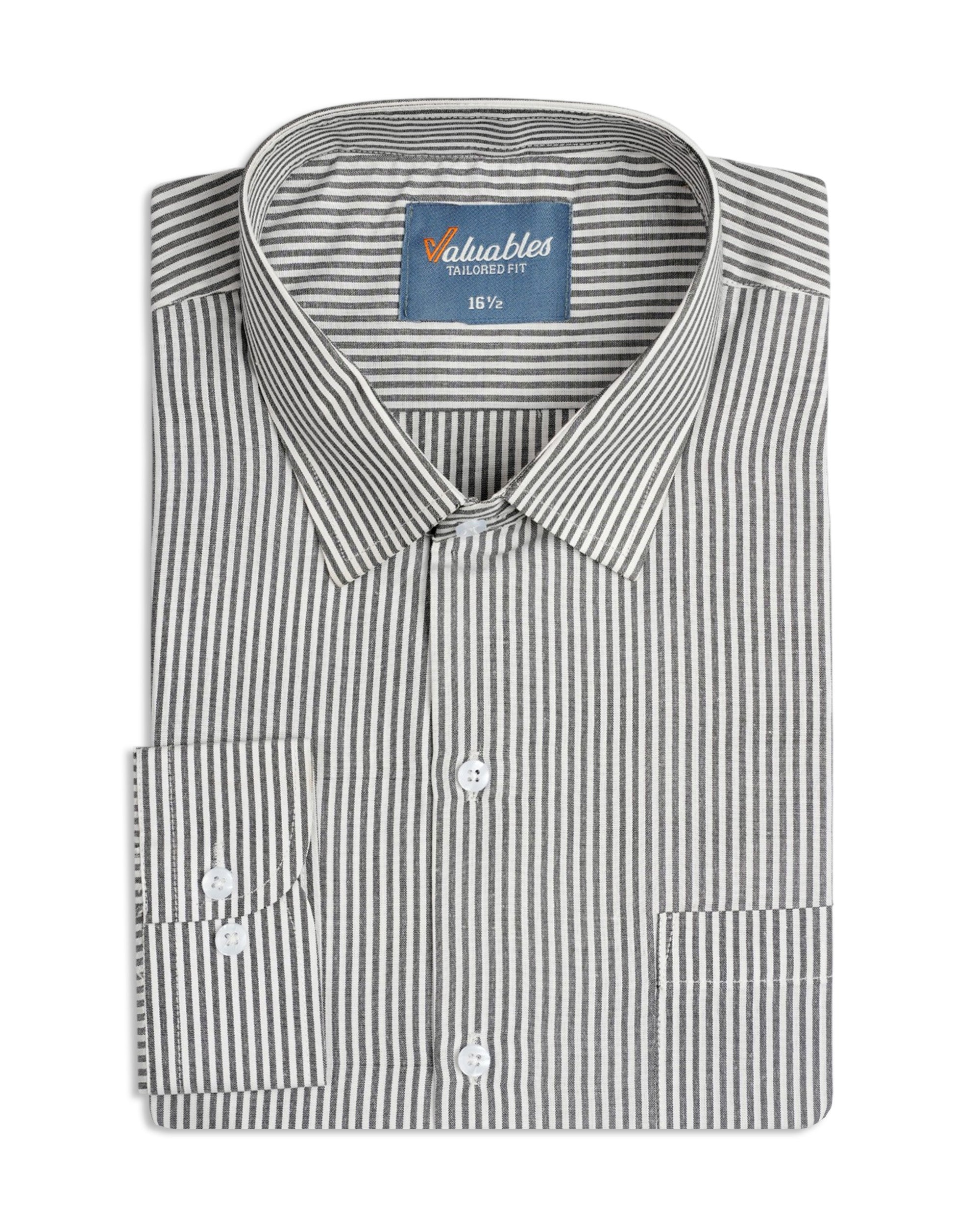 Valuables Men's Stripe Formal Shirt