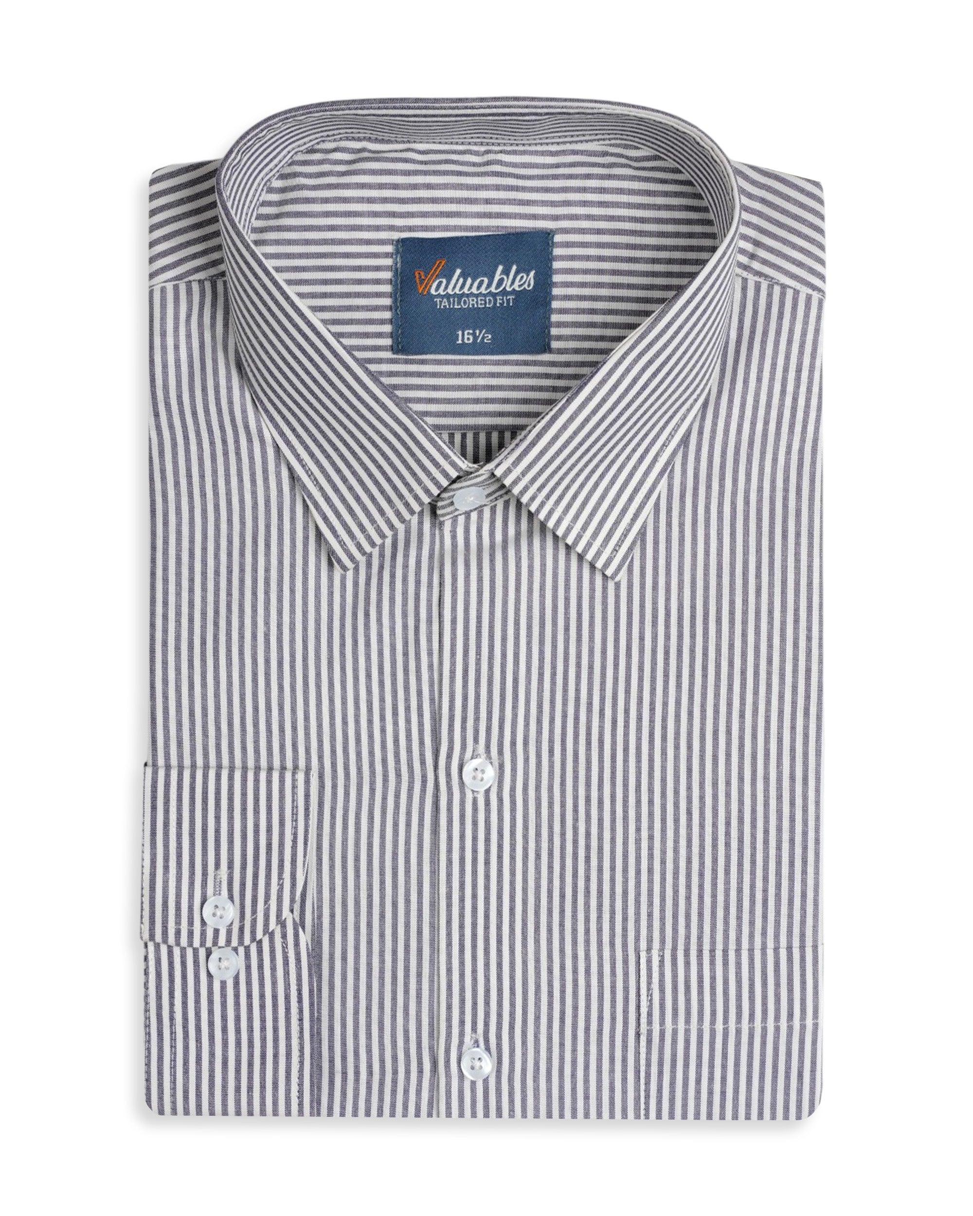 Valuables Men's Stripe Formal Shirt