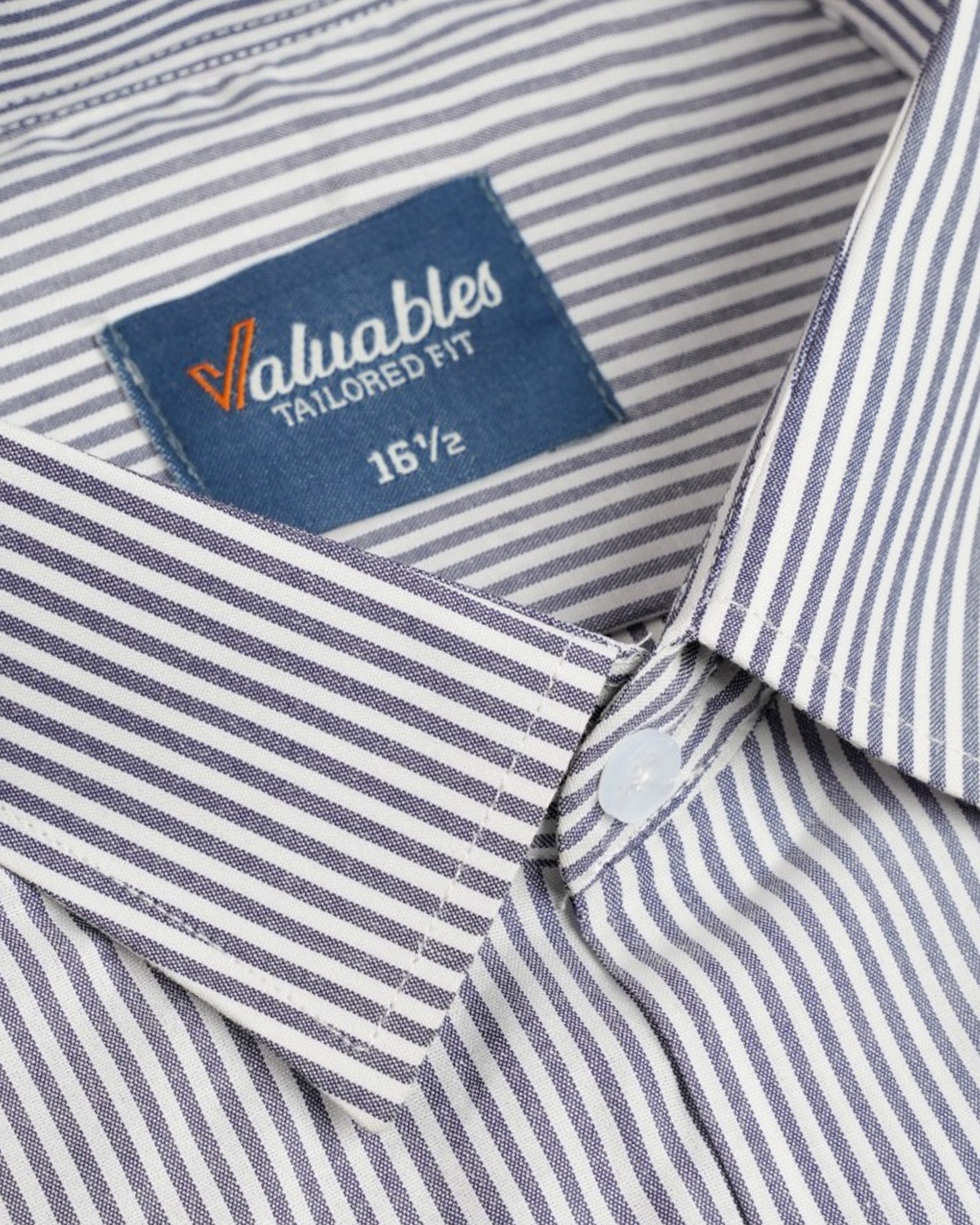 Valuables Men's Stripe Formal Shirt