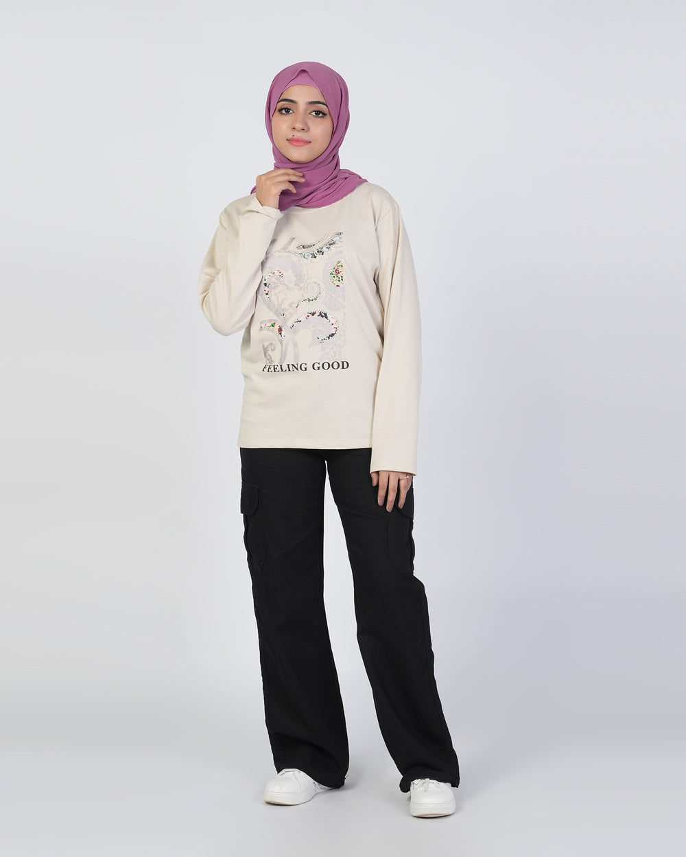 Valuables Printed Full Sleeves T-Shirt, Girls T-Shirts, Chase Value, Chase Value