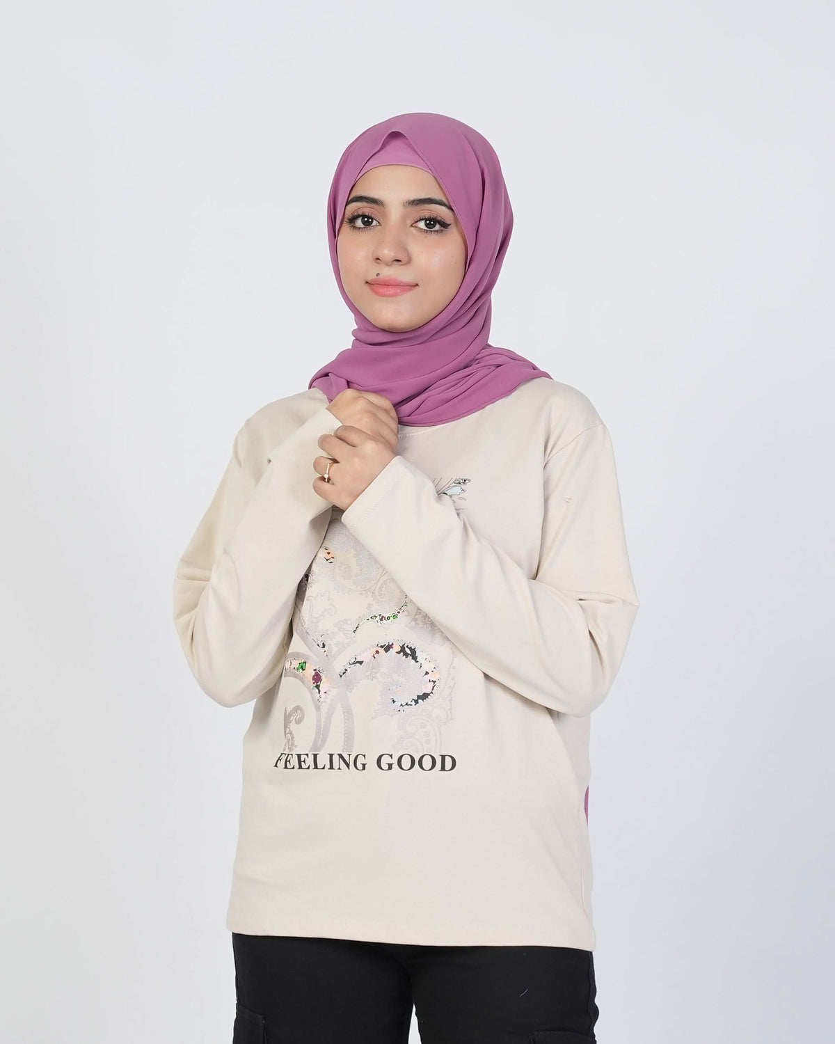 Valuables Printed Full Sleeves T-Shirt, Girls T-Shirts, Chase Value, Chase Value