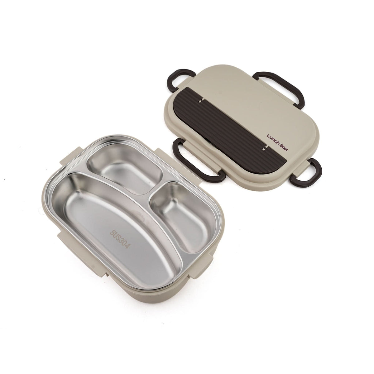 Bento Lunch Box with 3 Portions – Leak-Proof & Durable, Tiffin Boxes & Bottles, Chase Value, Chase Value