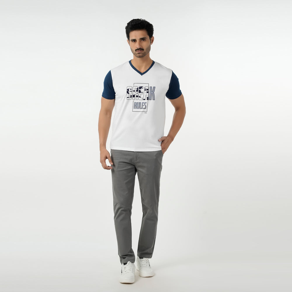 Eminent Men's Half Sleeves T-Shirt - White, Men's T-Shirts & Polos, Eminent, Chase Value