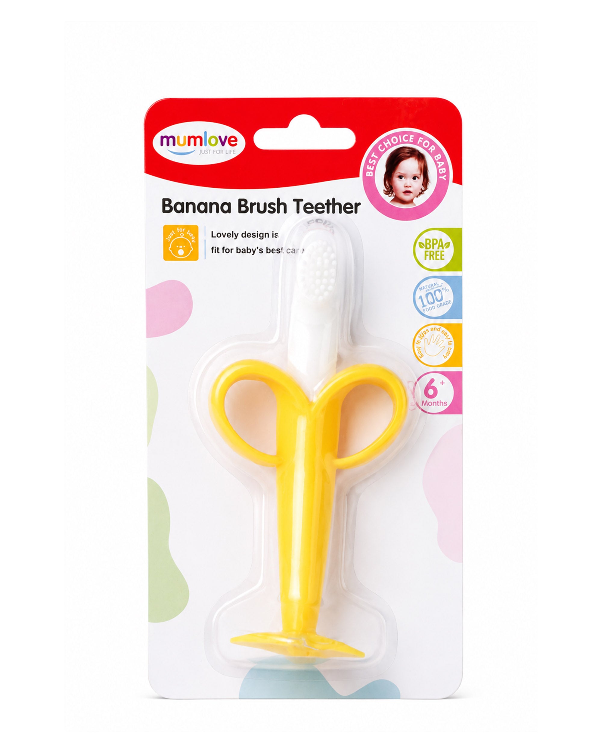 Mum Love Banana Brush Teether