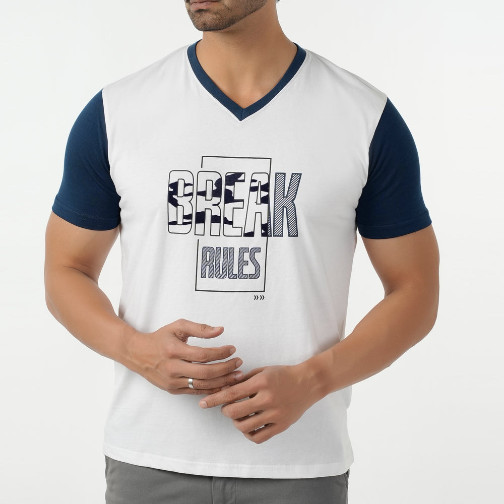 Eminent Men's Half Sleeves T-Shirt - White, Men's T-Shirts & Polos, Eminent, Chase Value