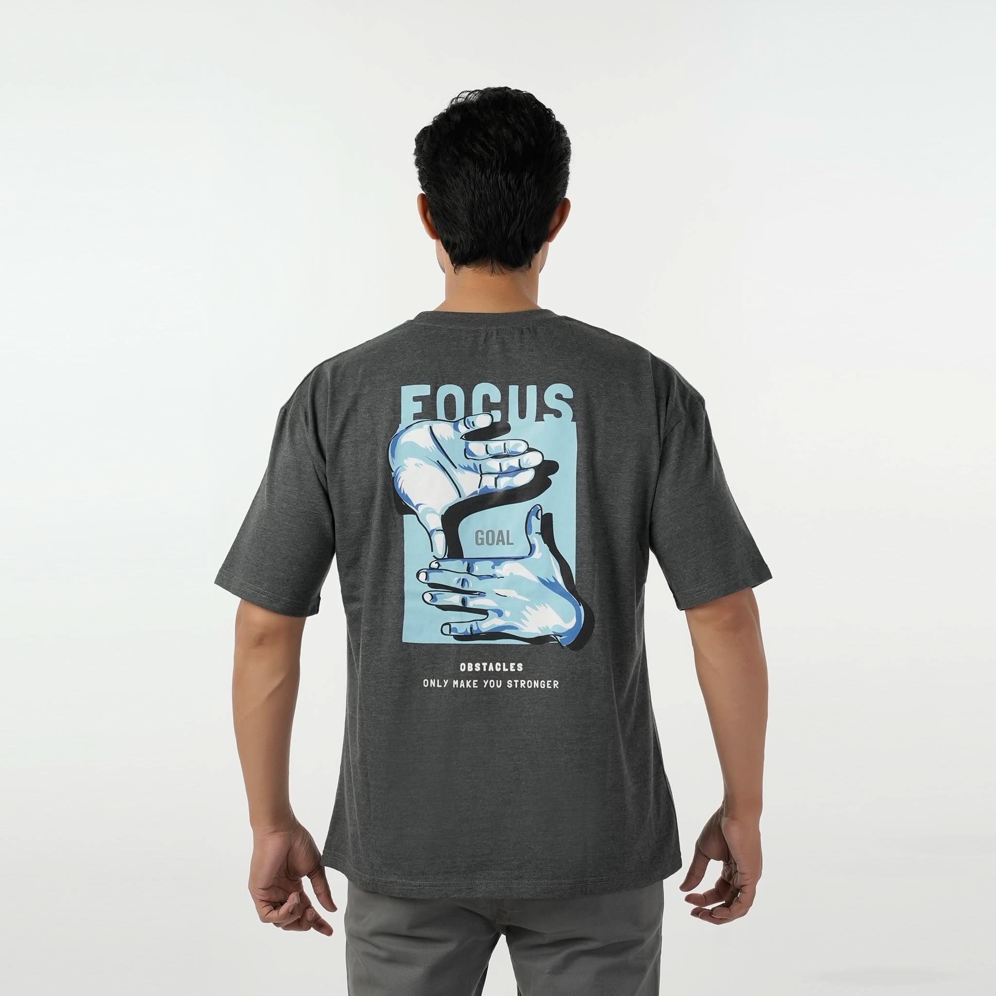 Eminent Men's Round Neck Half Sleeves T-Shirt - Charcoal, Men's T-Shirts & Polos, Eminent, Chase Value
