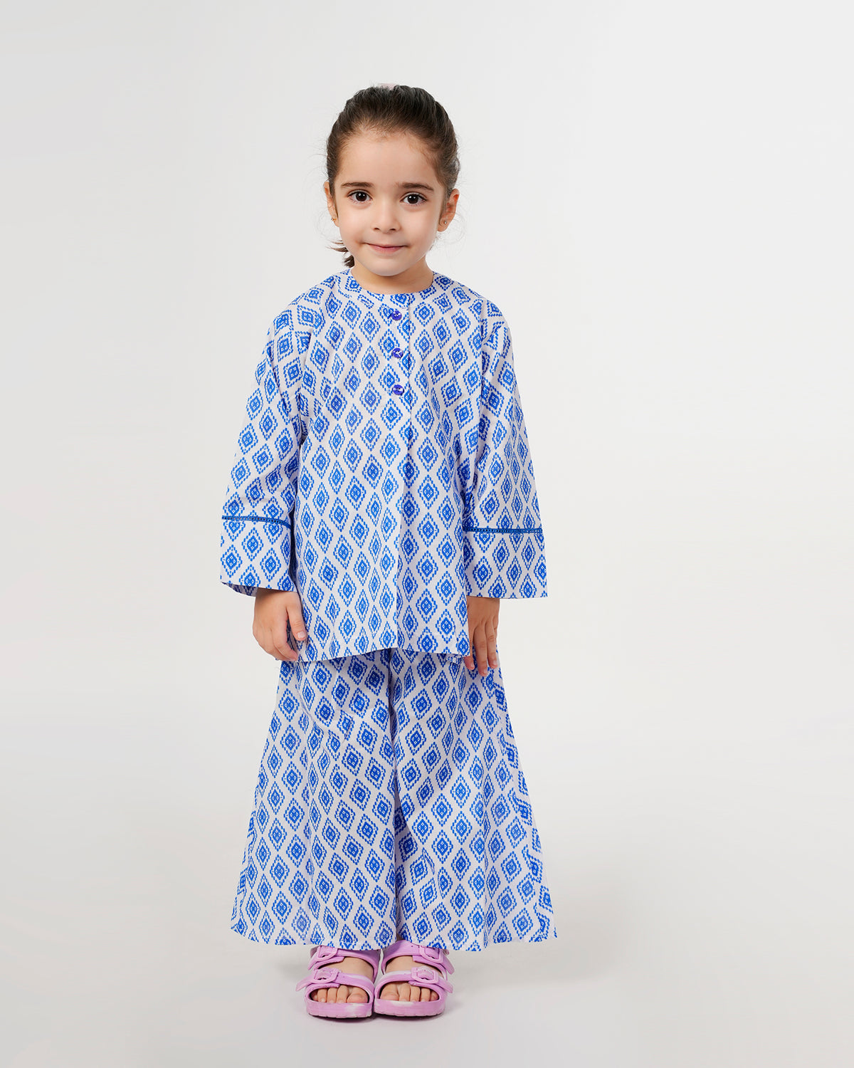 Eminent Girls Printed 2Pcs Shalwar Suit - Blue, Girls Shalwar Kameez, Eminent, Chase Value