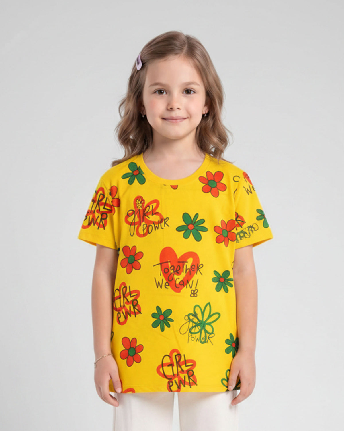 Valuables Girls' Half Sleeves T-Shirt