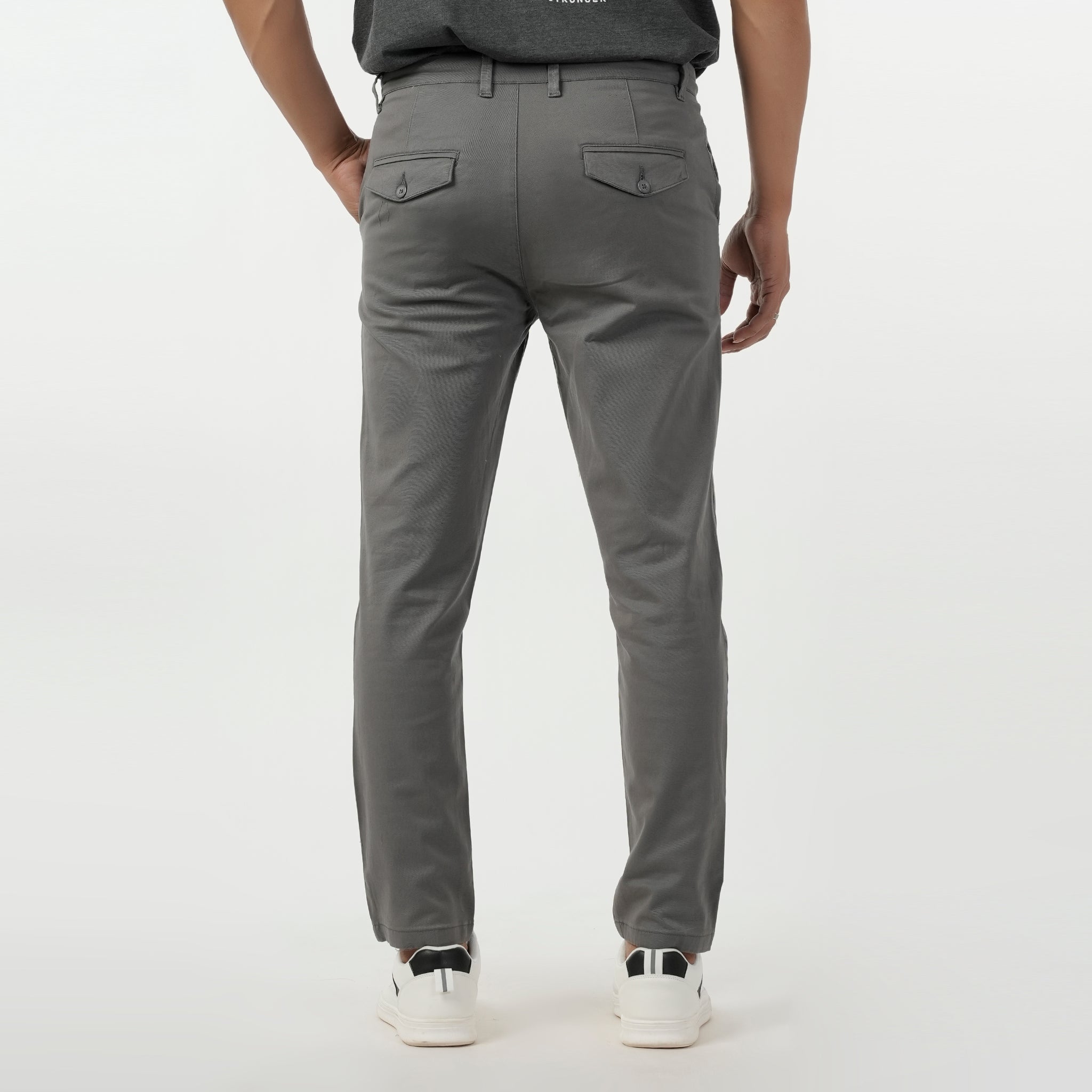Eminent Men's Cotton Chinos Pant - Charcoal, Men's Casual Pants & Jeans, Eminent, Chase Value