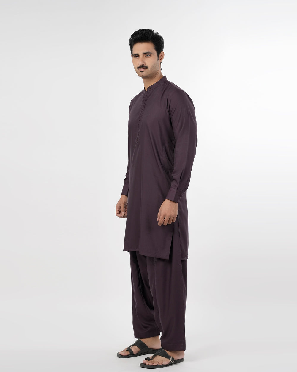 Eminent Men's Stitched Shalwar Suit - Burgundy, Men's Shalwar Kameez, Eminent, Chase Value