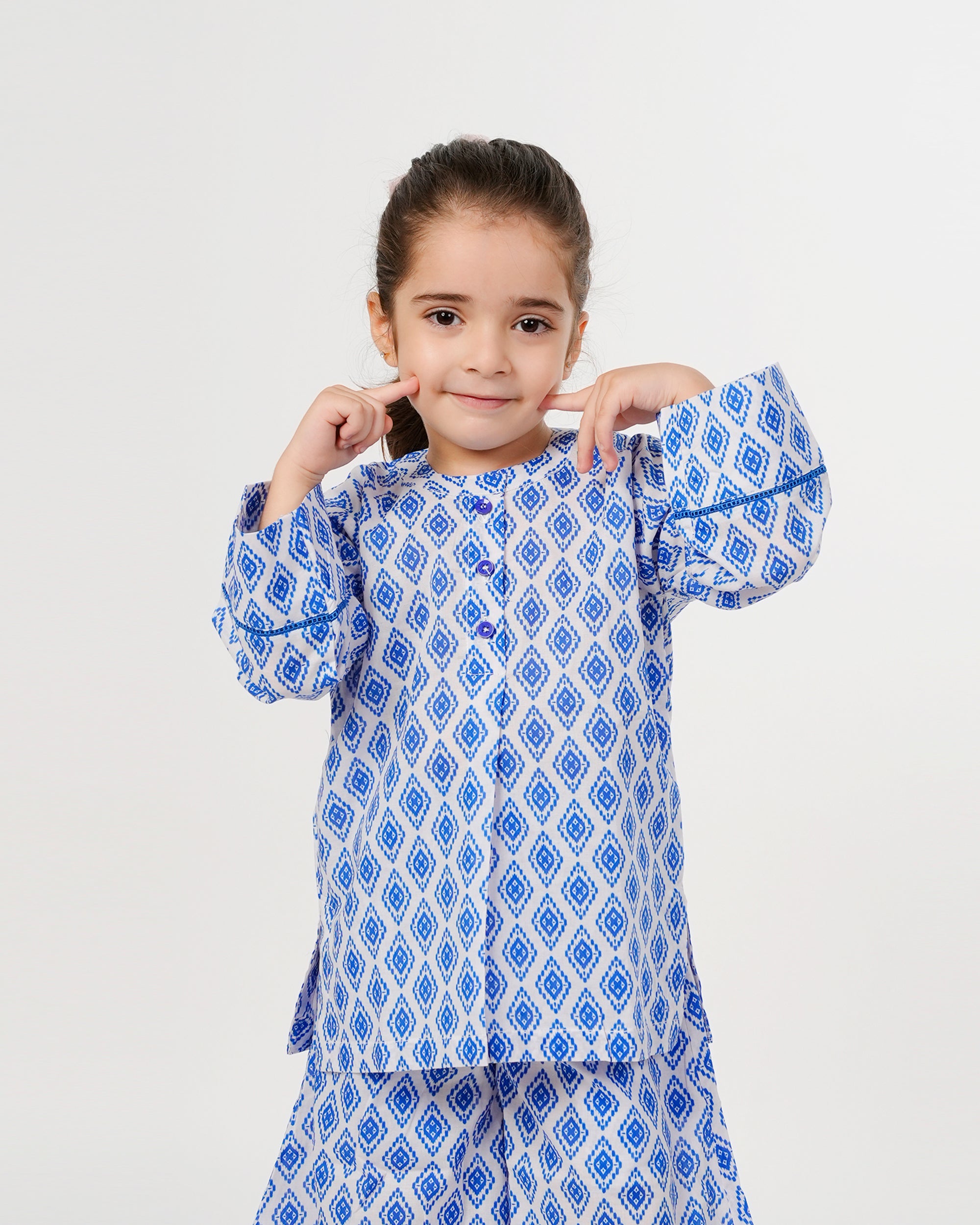 Eminent Girls Printed 2Pcs Shalwar Suit - Blue, Girls Shalwar Kameez, Eminent, Chase Value