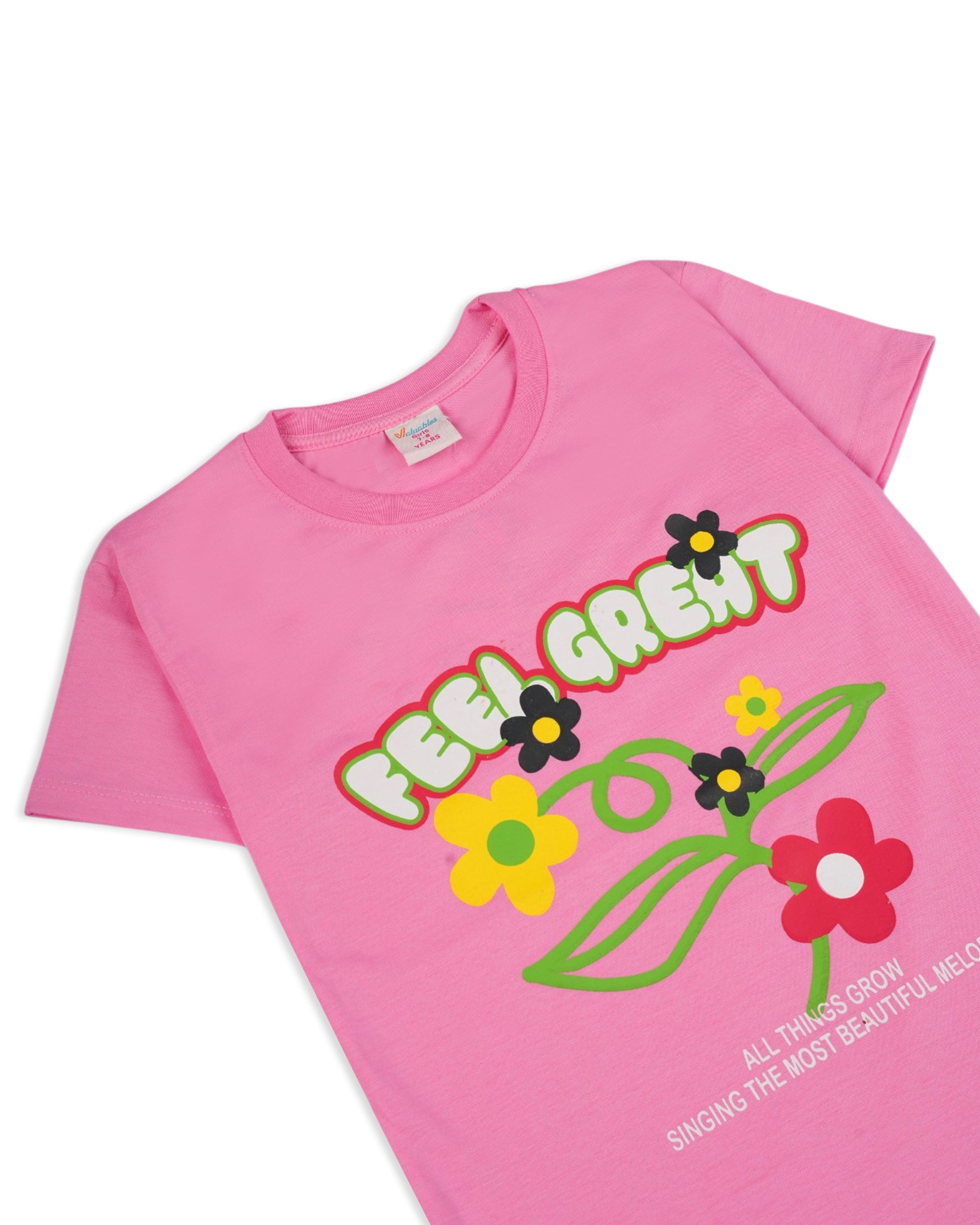 Valuables Girls' Half Sleeves T-Shirt, Girls T-Shirts, Valuables, Chase Value