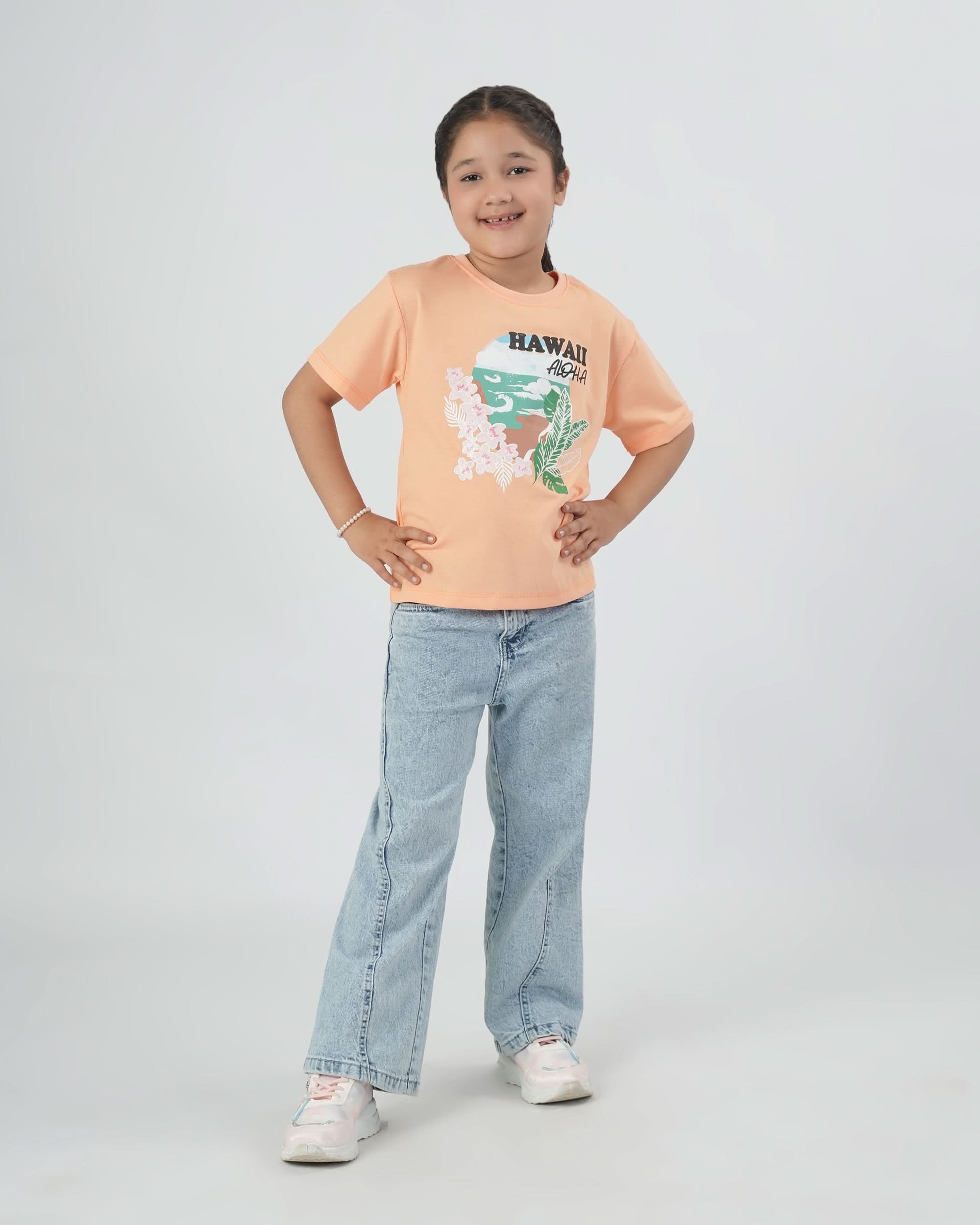 Valuables Girls Half Sleeves T-Shirt, Girls T-Shirts, Chase Value, Chase Value