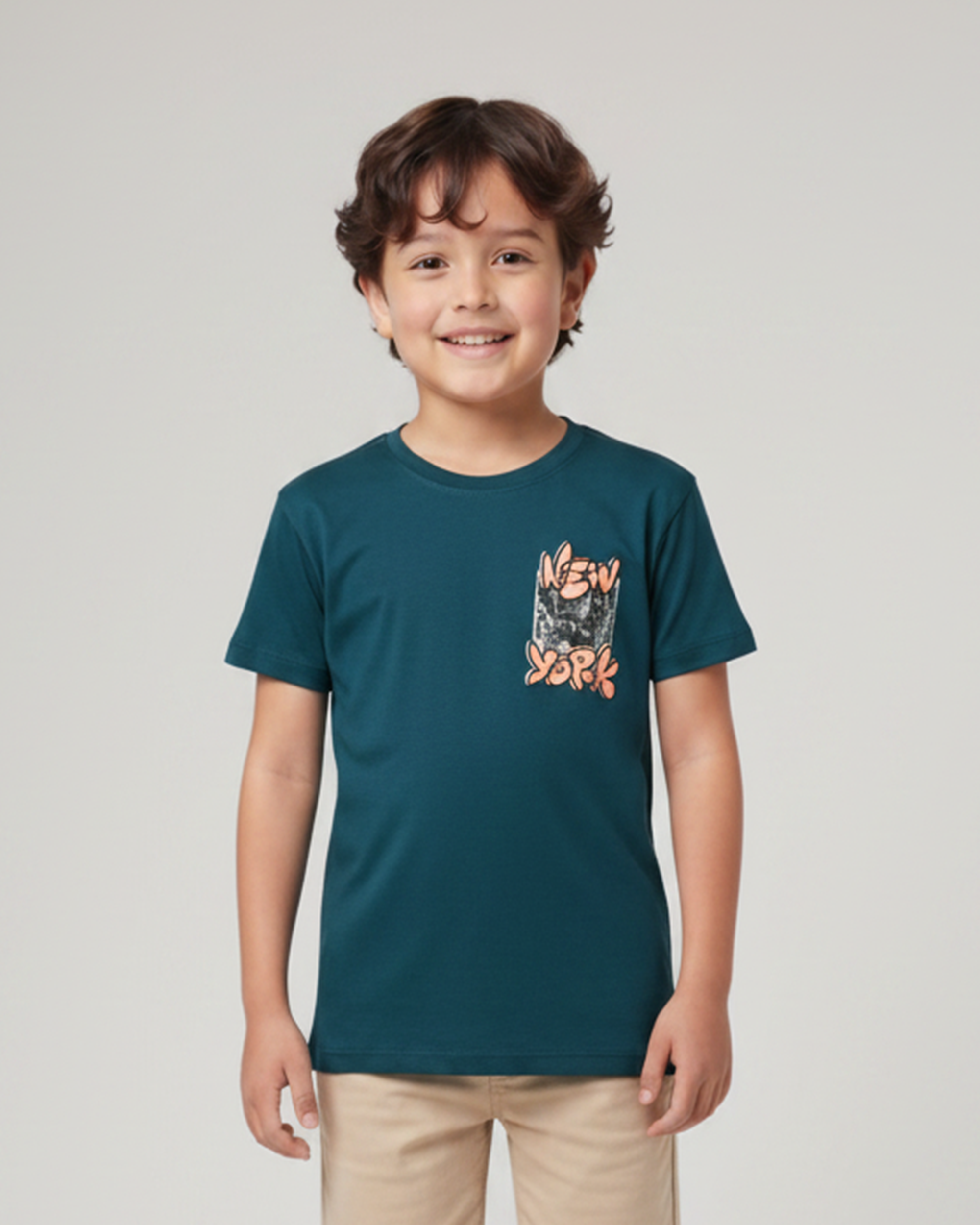 Valuables Boys' Half Sleeves T-Shirt