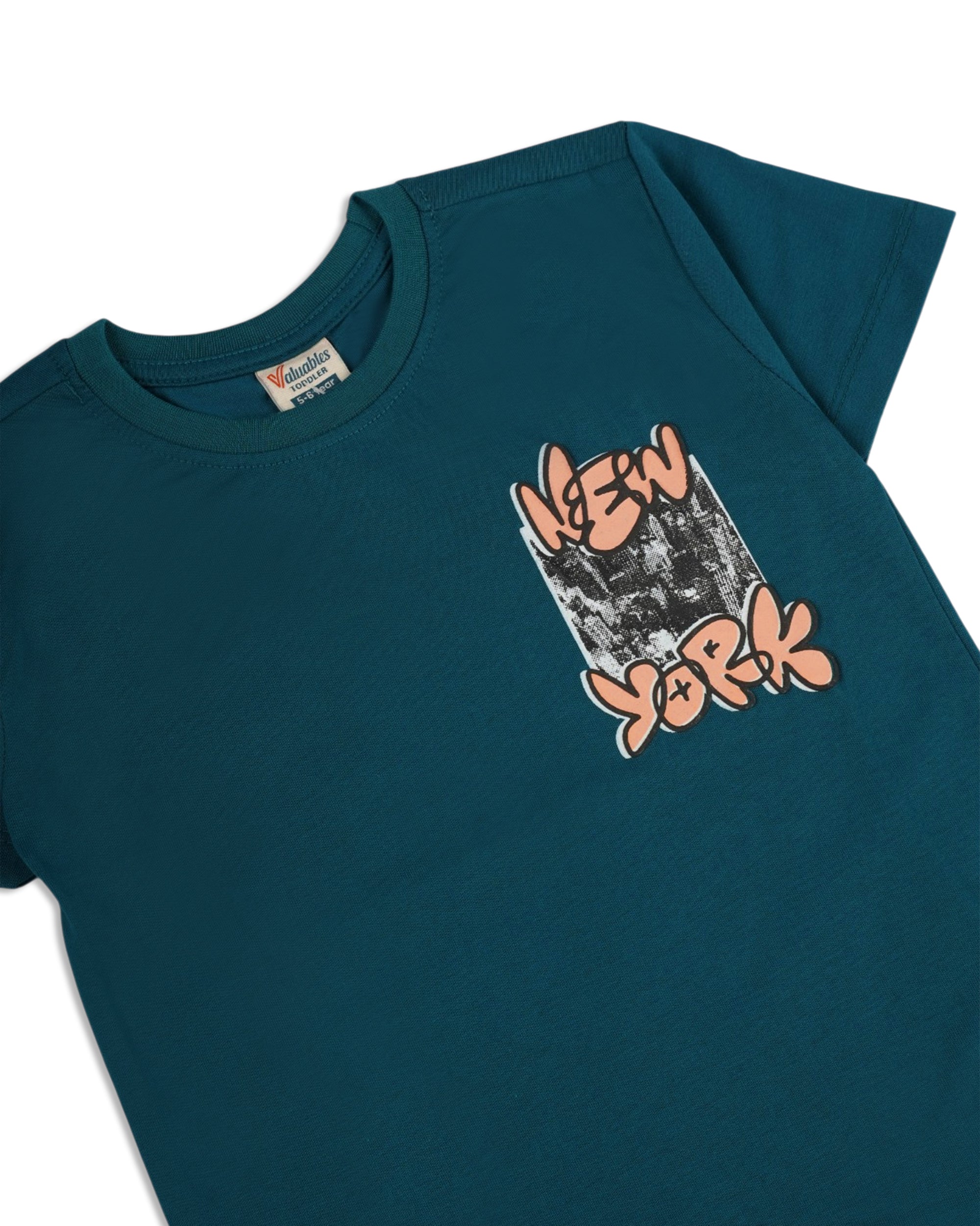 Valuables Boys' Half Sleeves T-Shirt